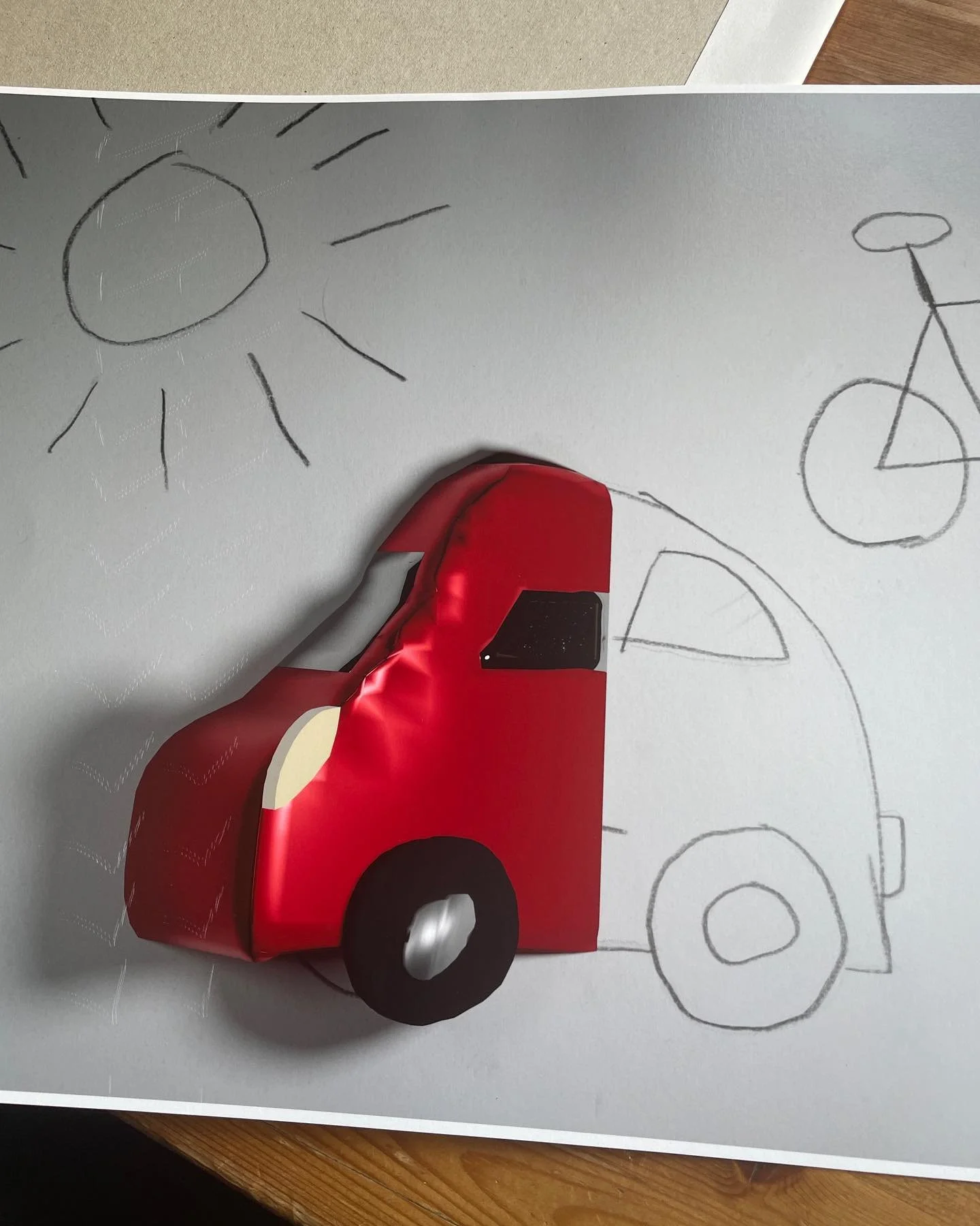 In the studio making new works. 💆🏼&zwj;♂️ Something went wrong during the printing process and I actually quite like the arrow shapes it created.

If you look closely at the reflection you&rsquo;ll see another work I&rsquo;ve made in the past. 🌠