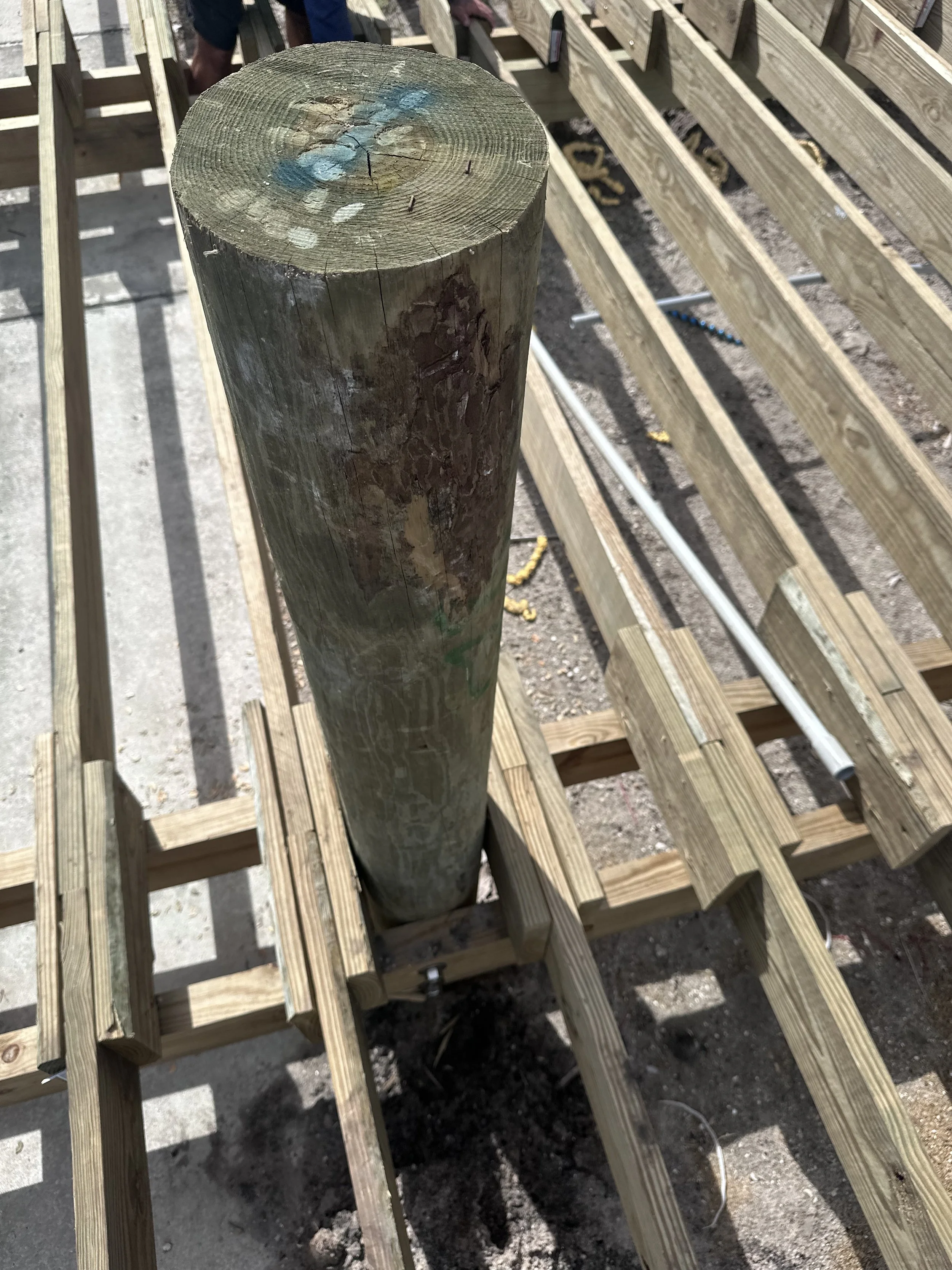 Piling Driving installation in West Palm Beach install by JKT Marine.