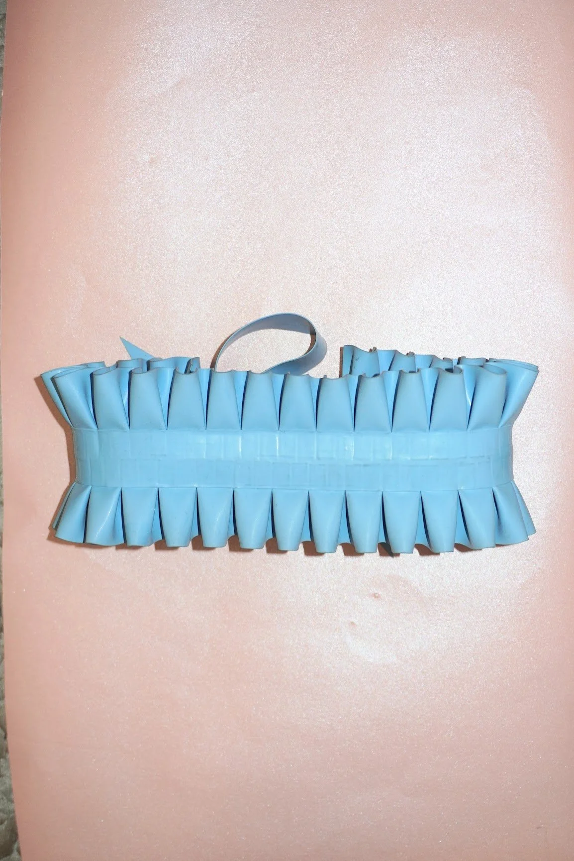 finley's house baby blue frill collar