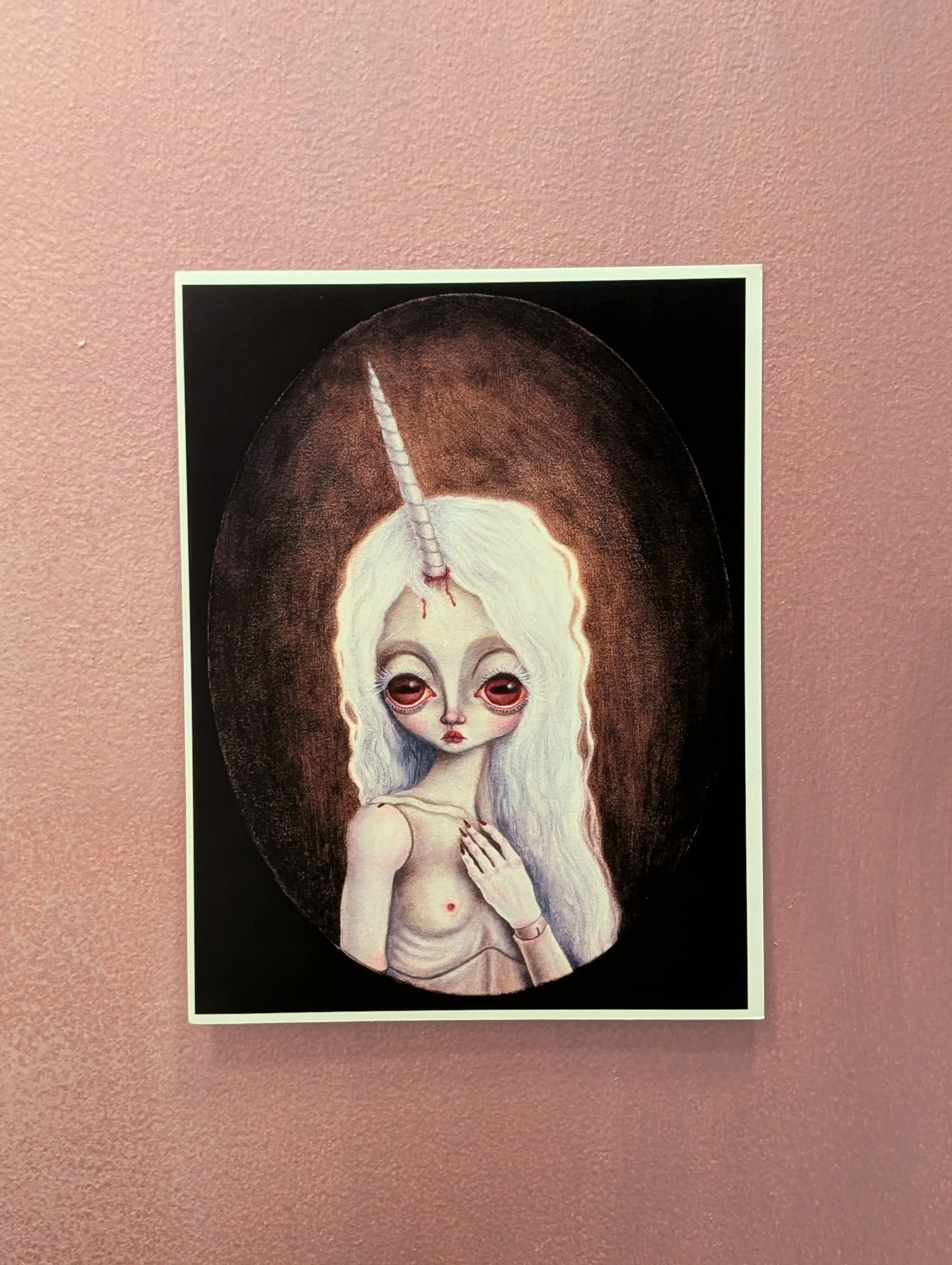Lady Unicorn print by Purple Vampire Doll