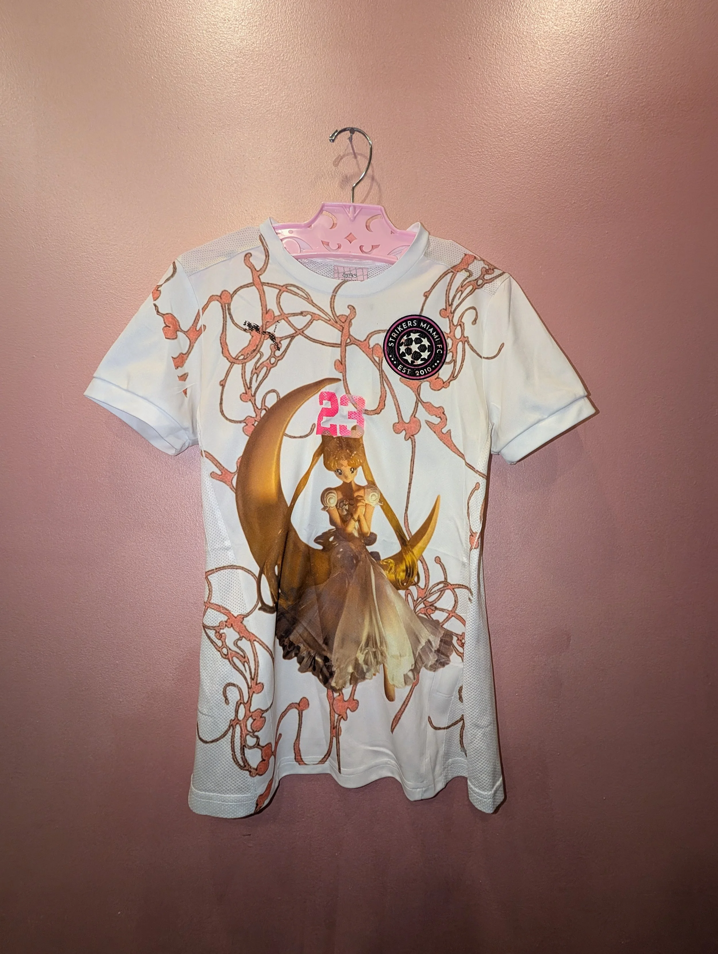 lateagainstudios Pink swirl Miami jersey