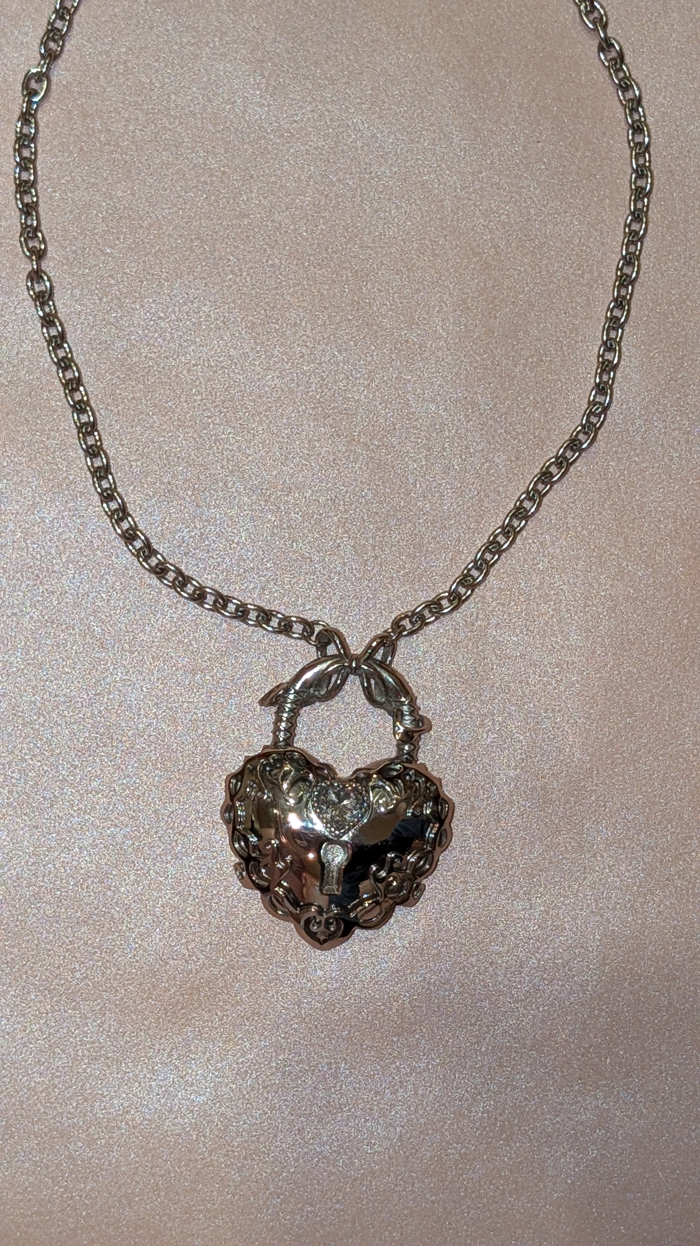 eventyrverden stainless steel princess lock necklaces