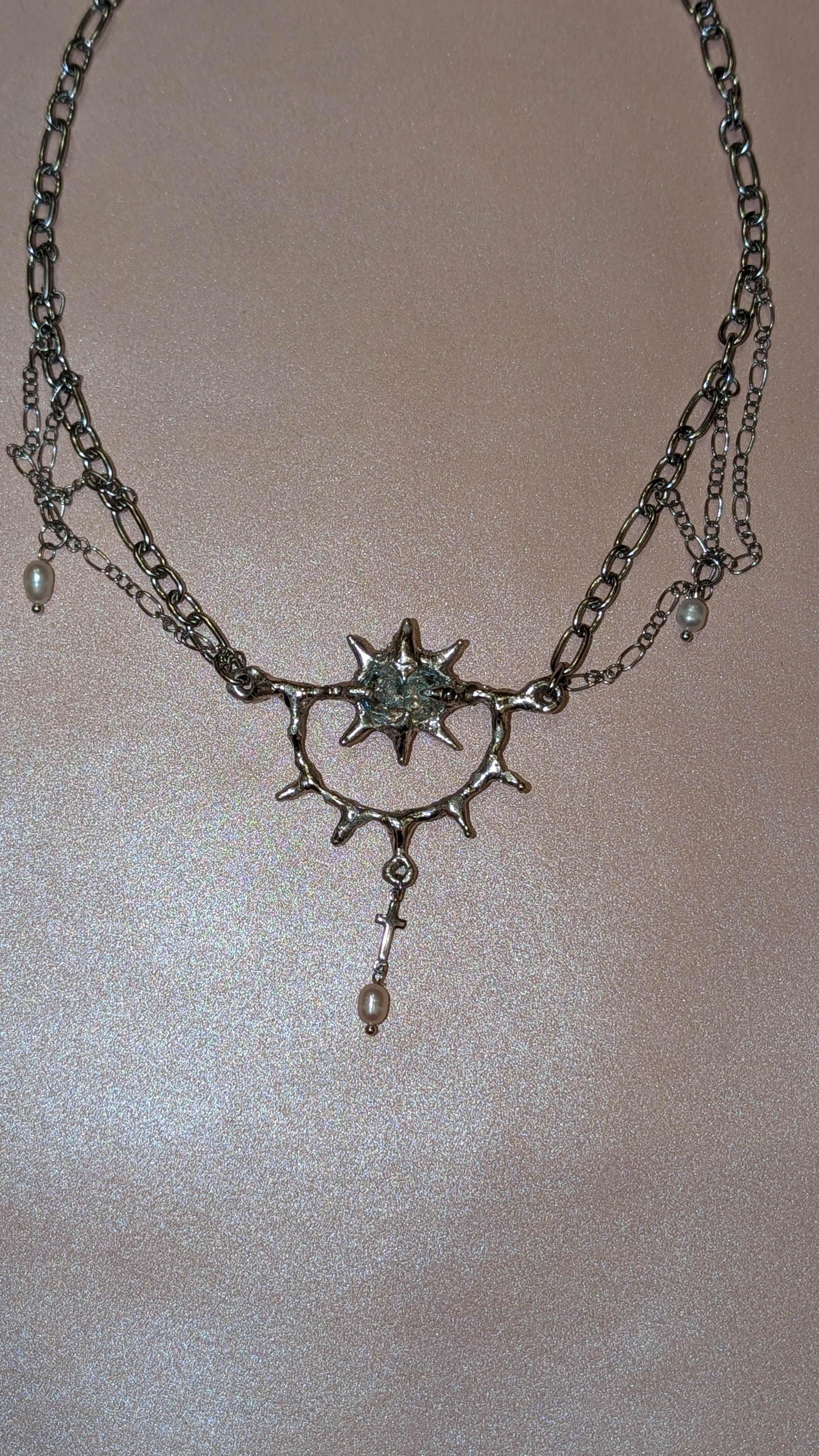 rabies dog Teary Blue Necklace