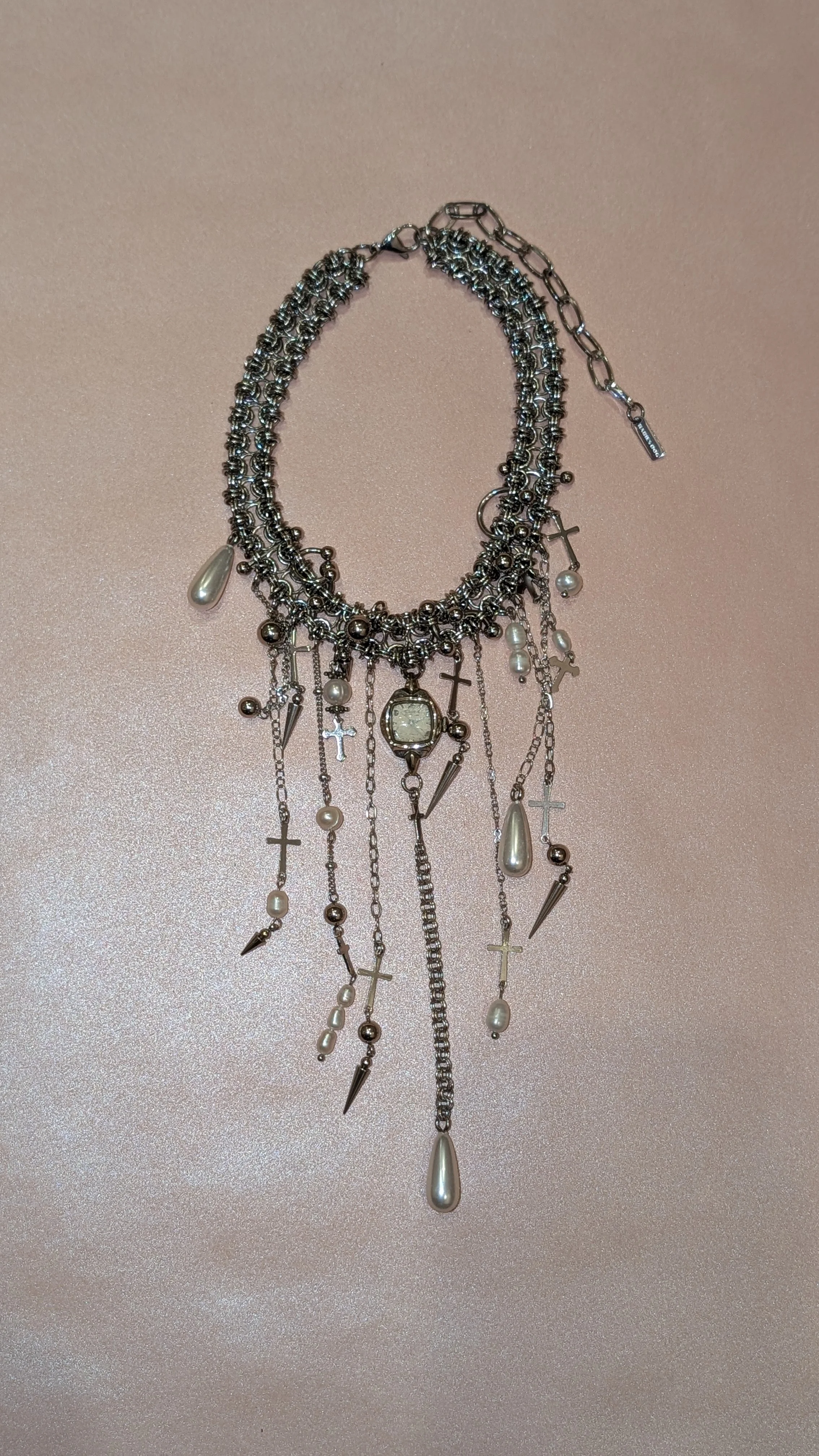 rabies dog Gothic Maximalist Necklace