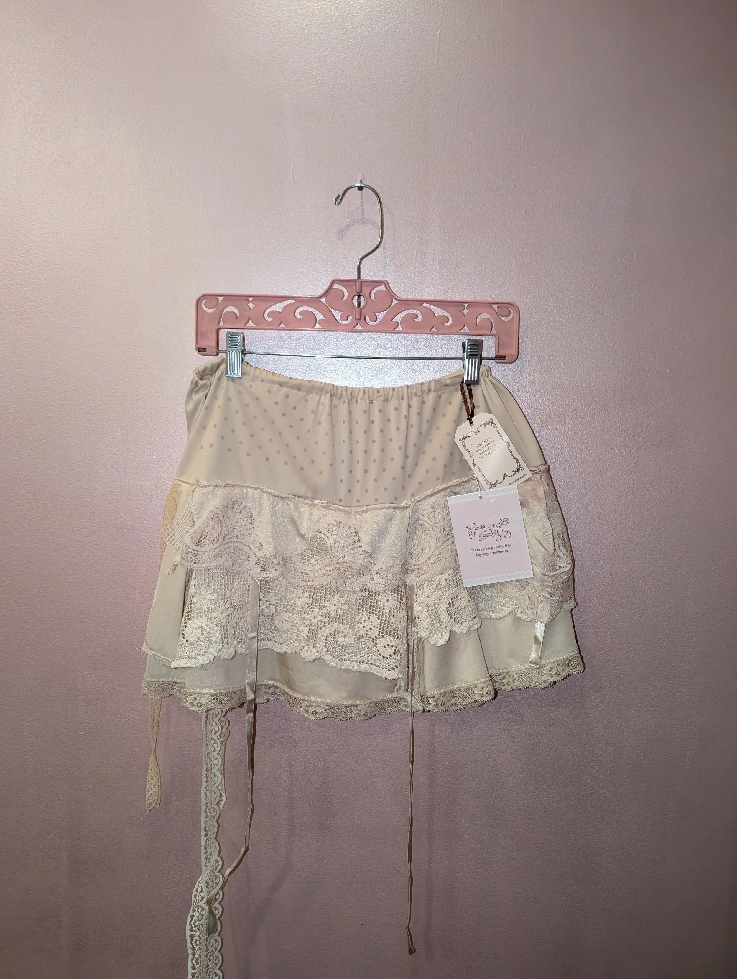 faeble Creme Caramel Mini Skirt