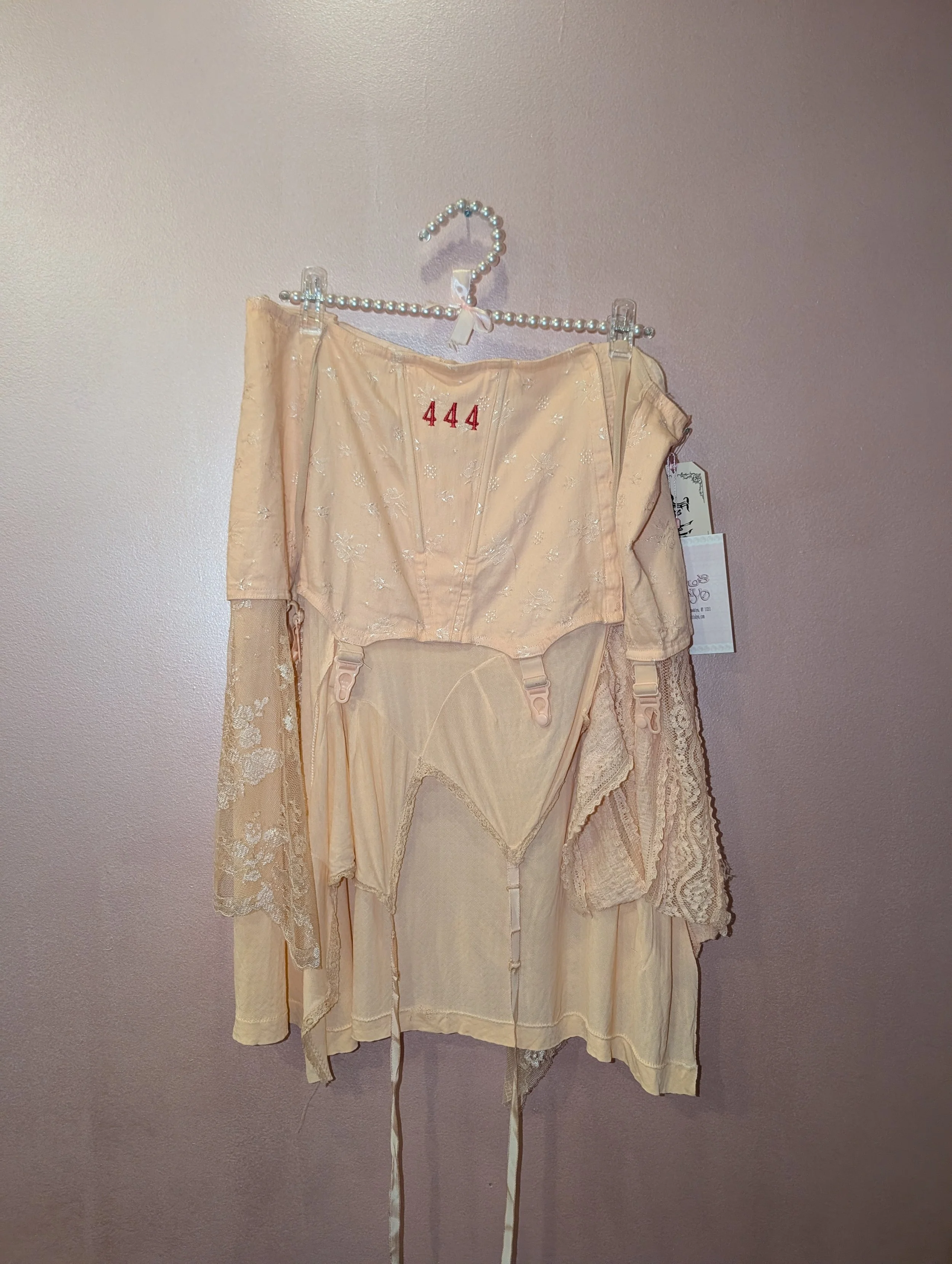 faeble Peach Garter Skirt