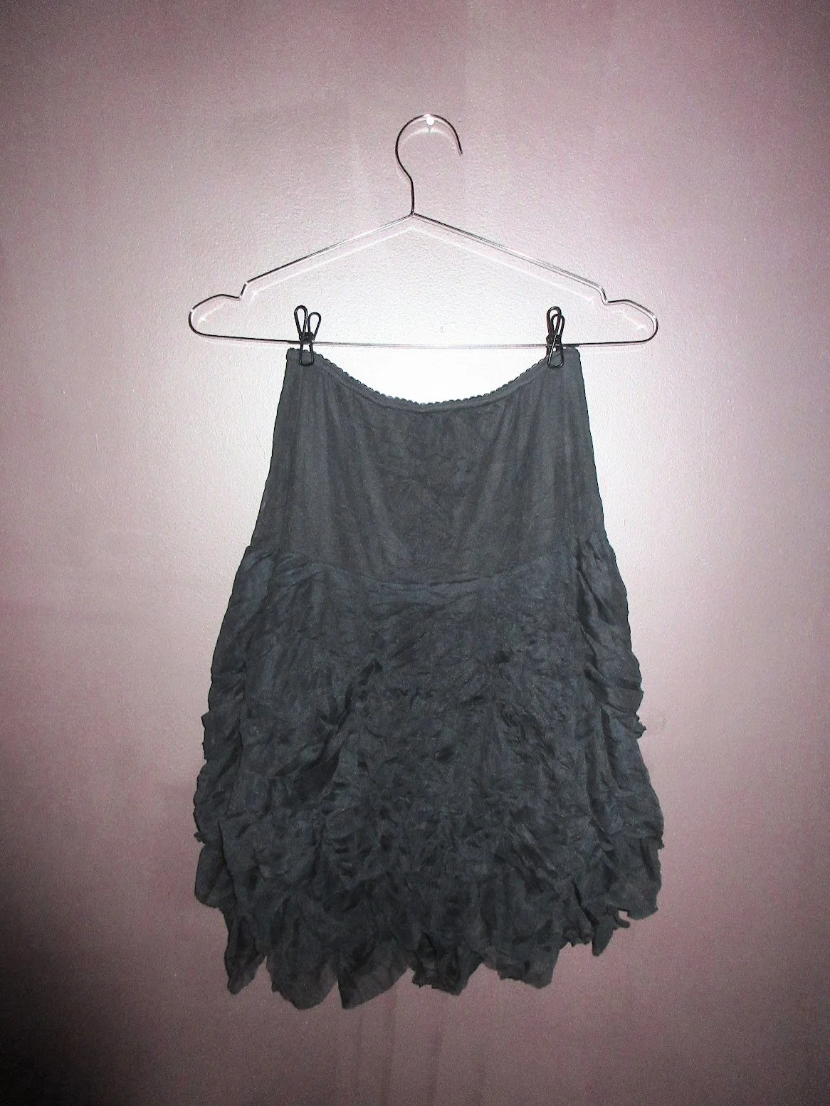 illocana Quinze Trente stone blue mesh balloon skirt