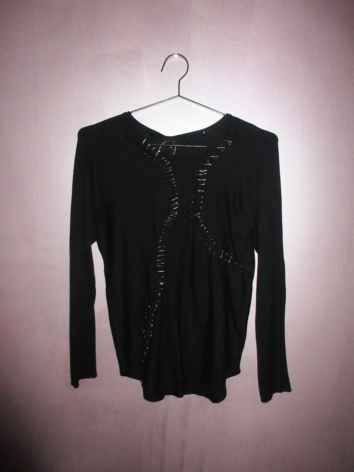 ca22 black pnp long sleeve sweater