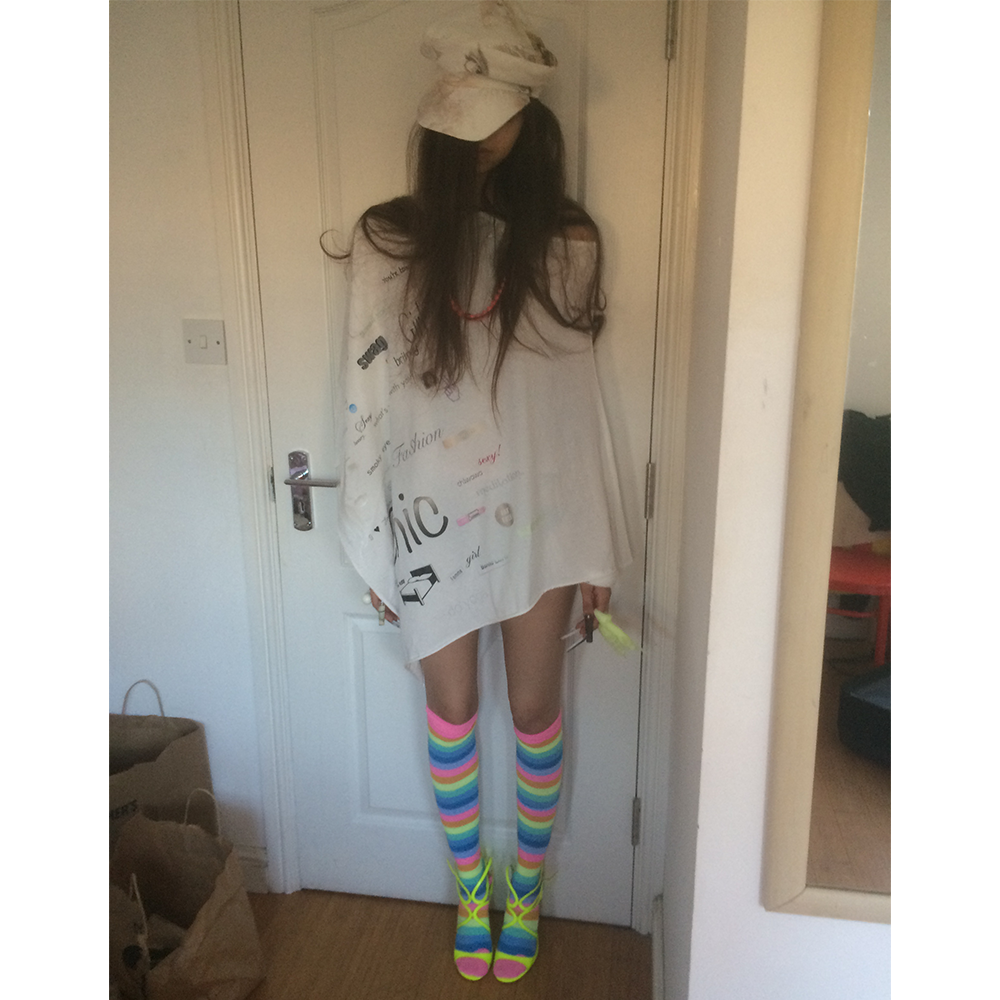 yiyounggyeoung yoga cape tee