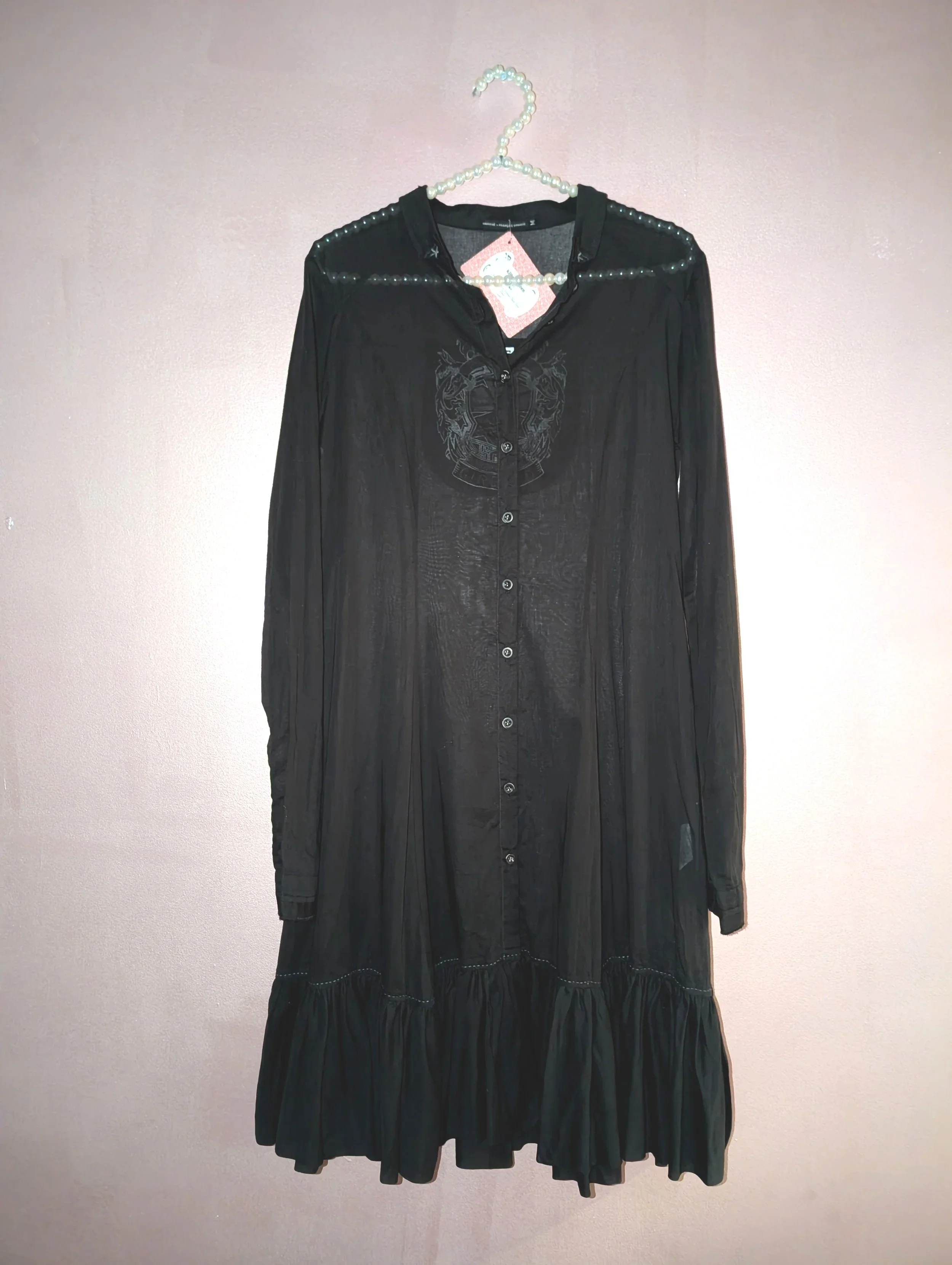 killah queen Marithe Francois Girbaud Black Sheer Dress