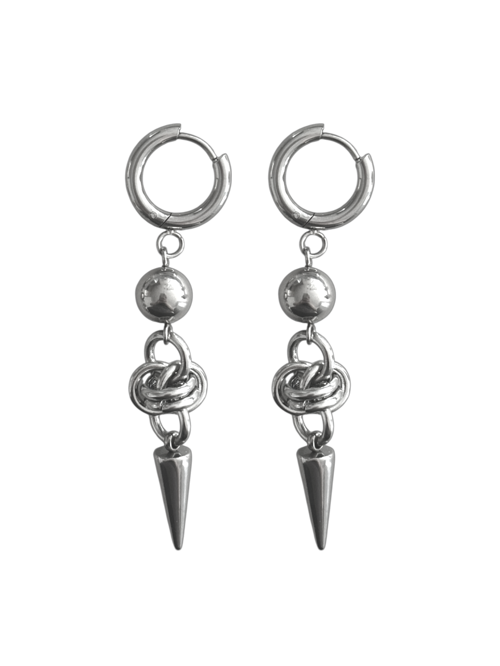 rabies dog knot earring