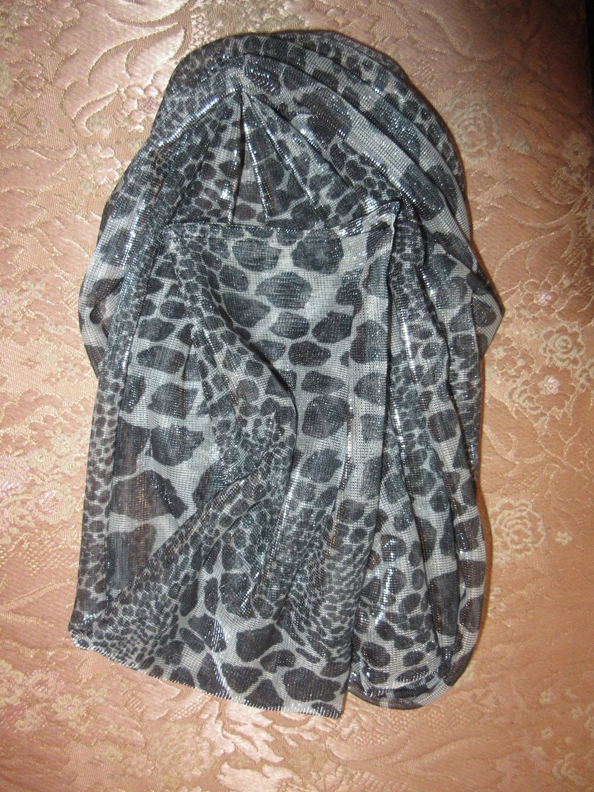 nausicaa SILVER LEOPARD SCARF