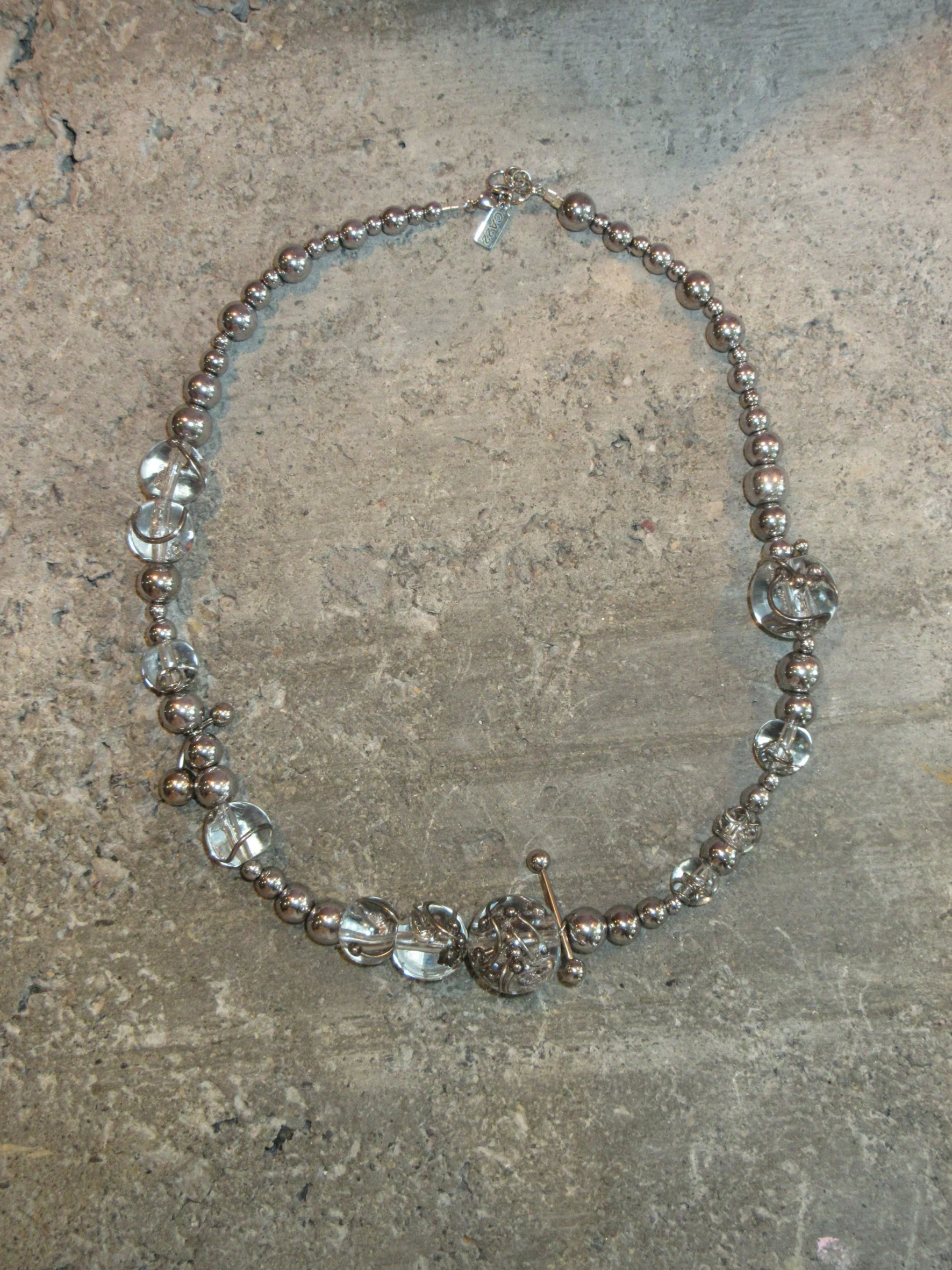 ca22 Pierced Resin Necklace