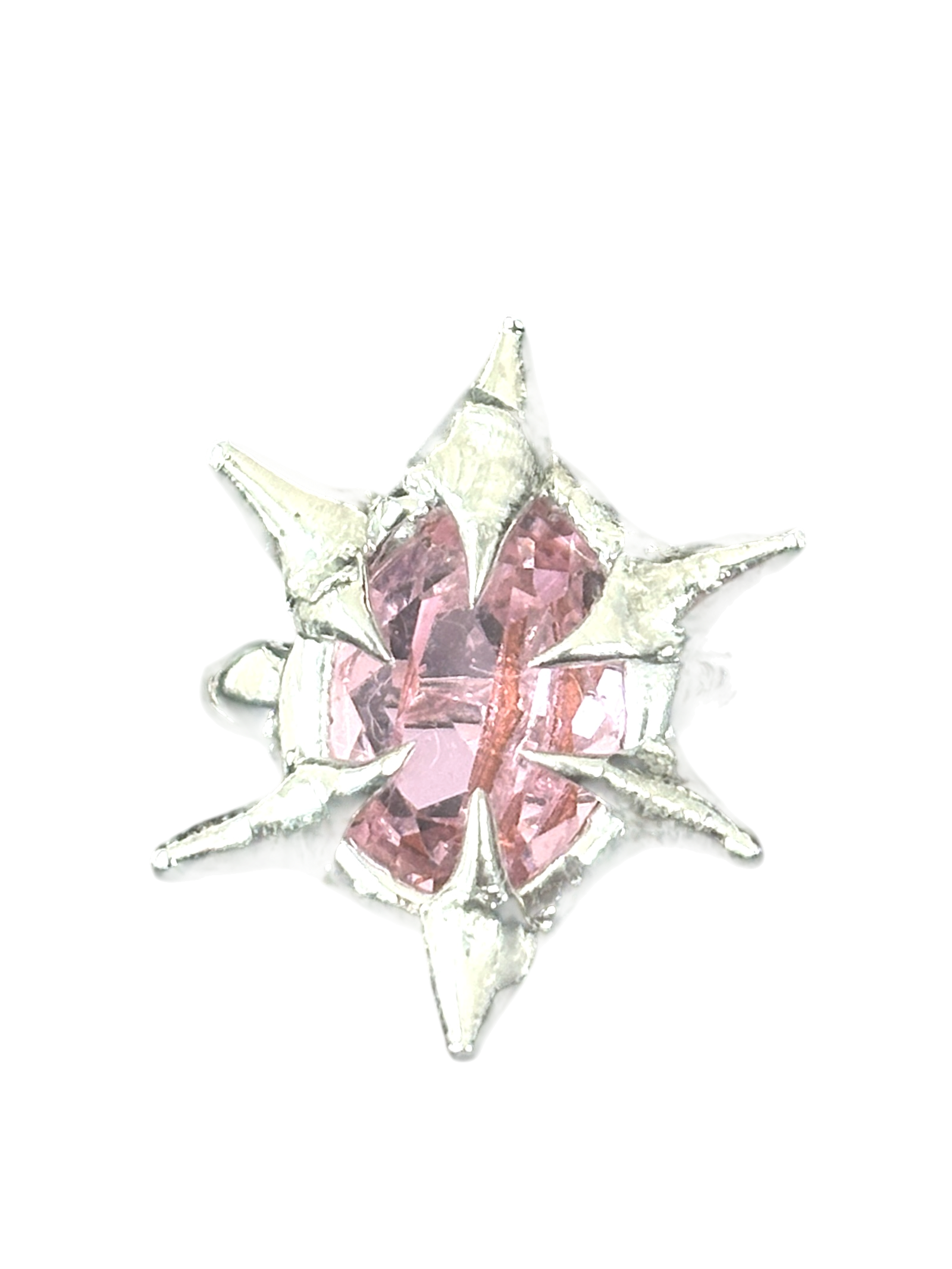rabies dog pink Spark Ring