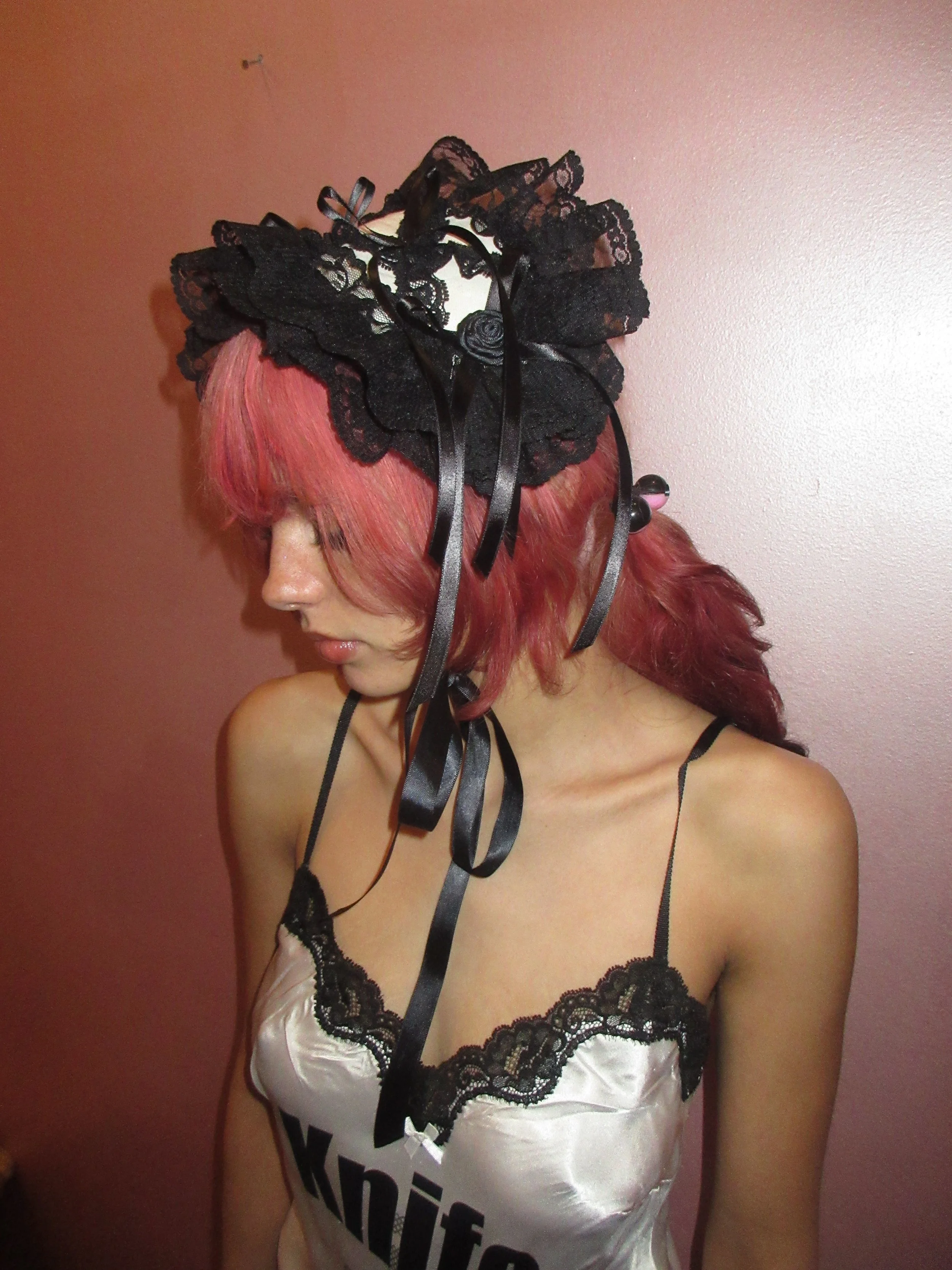 angel wing syndrome antique doll headdress