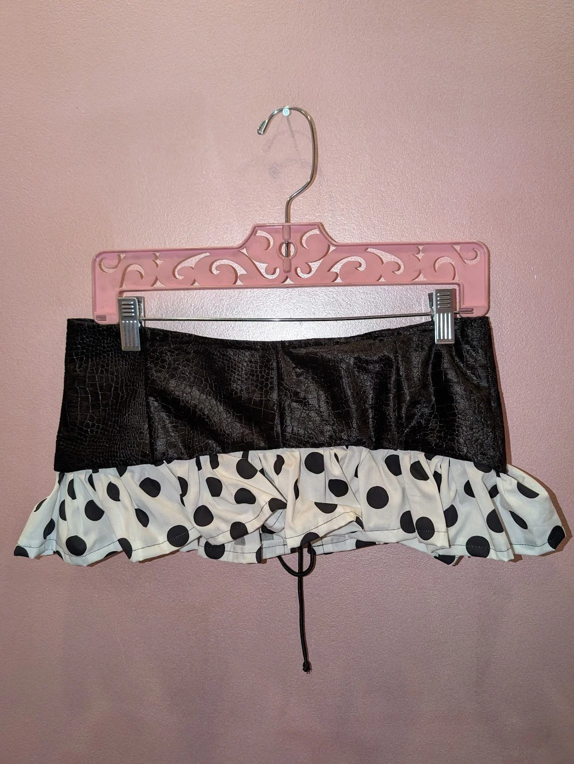 monjia polkadot belt skirt