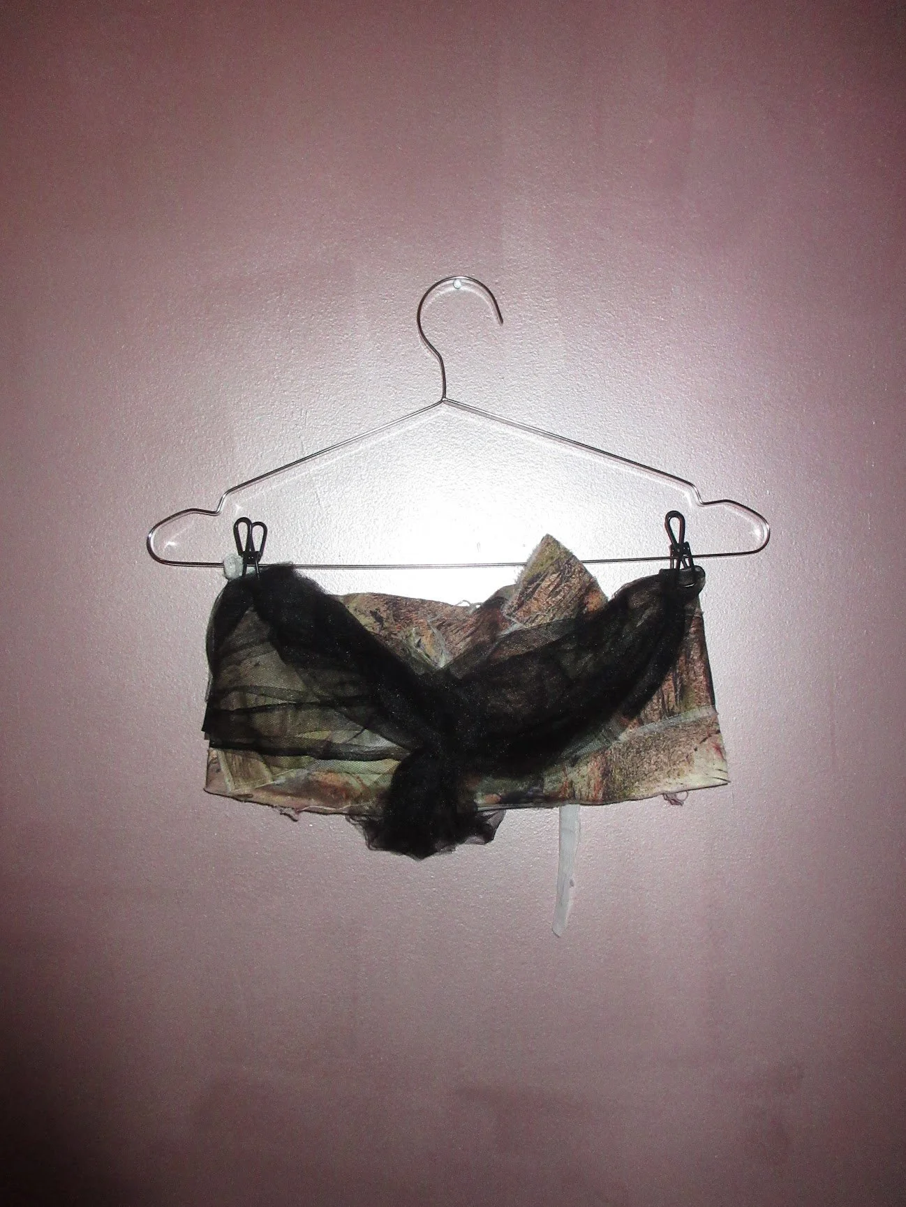 annielian.love Strapless brown top with mesh on bottom