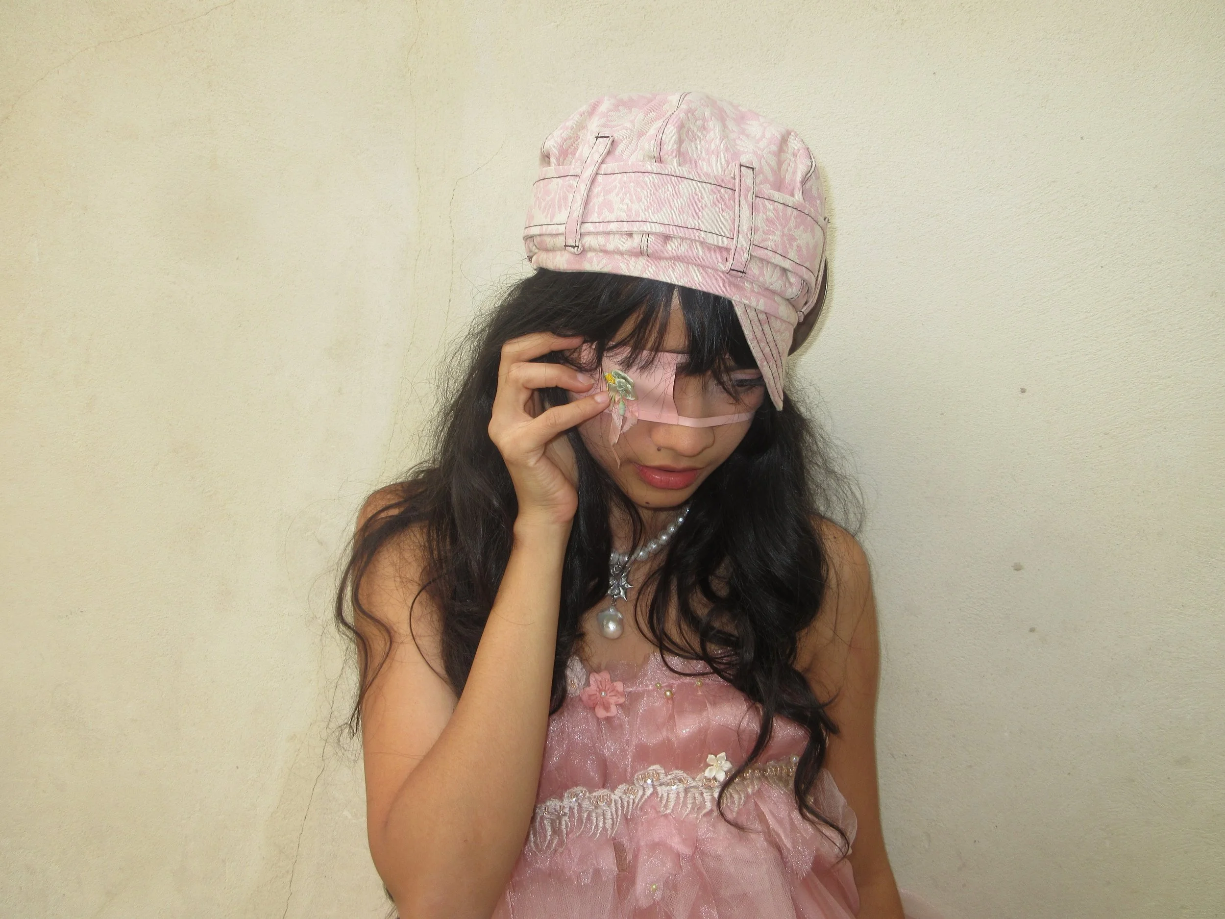 lalelei latex eye candy eyepatch in pink
