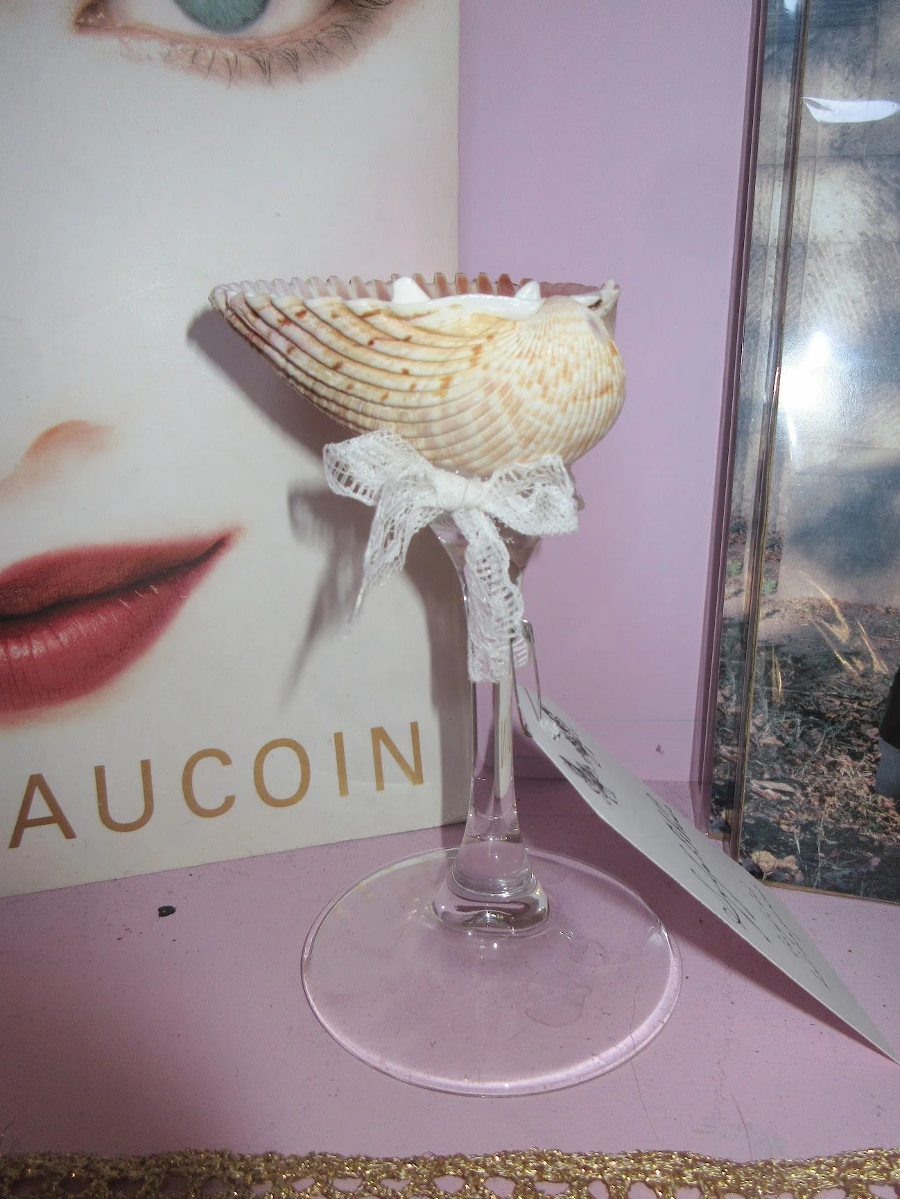 *sylphwear seashell martini glass
