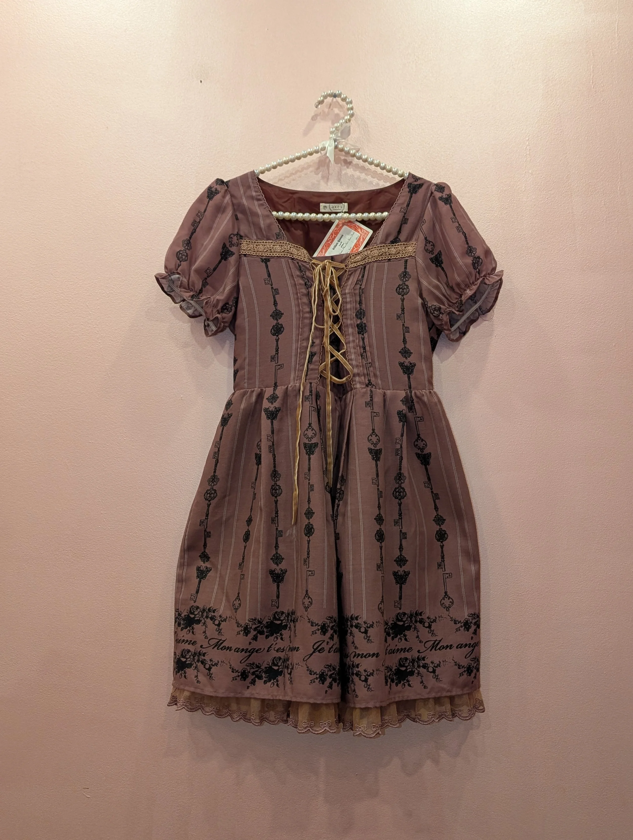 killah queen Axes Femme Plum Short Sleeve Dress