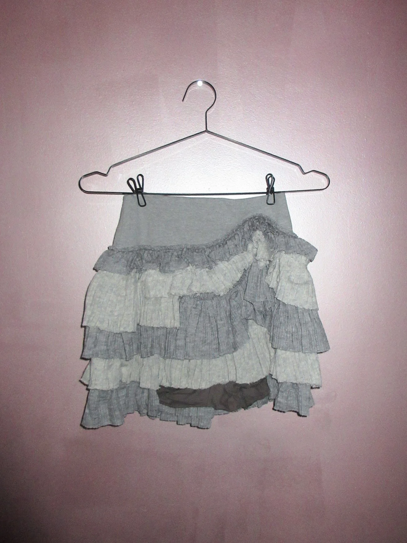zemeta malina grey knit tutu skort