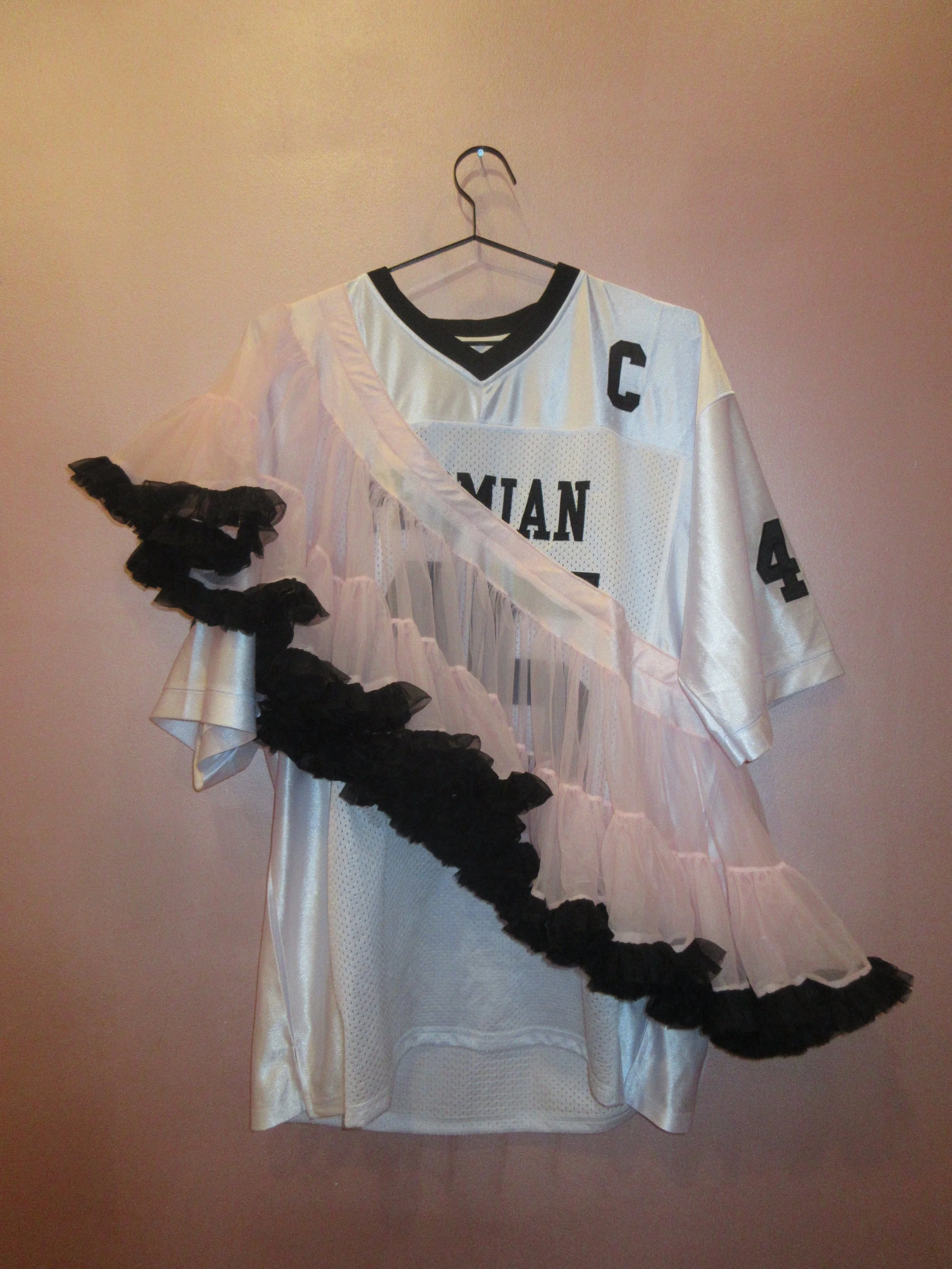 3r white jersey with pink tutu