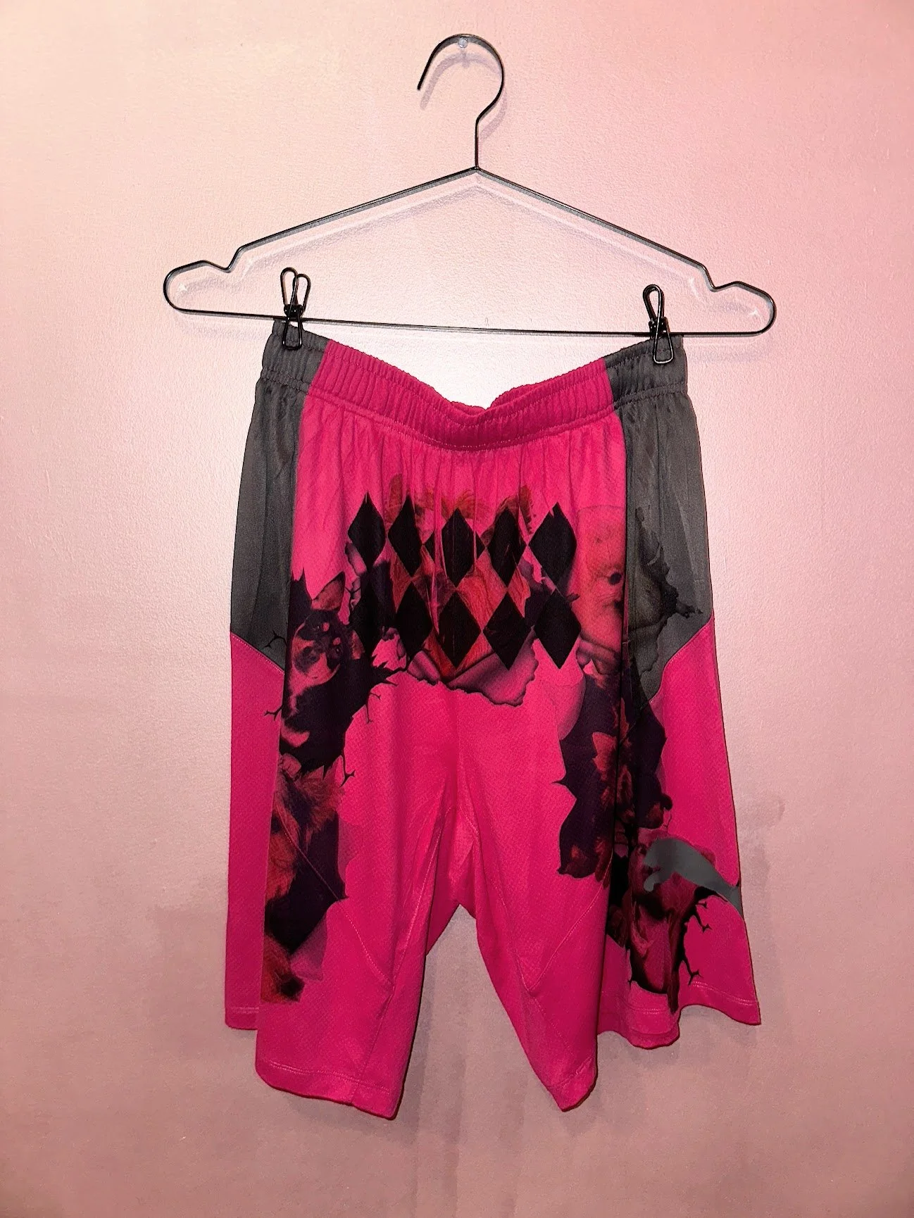 made of glue Pink Puma Dog shorts