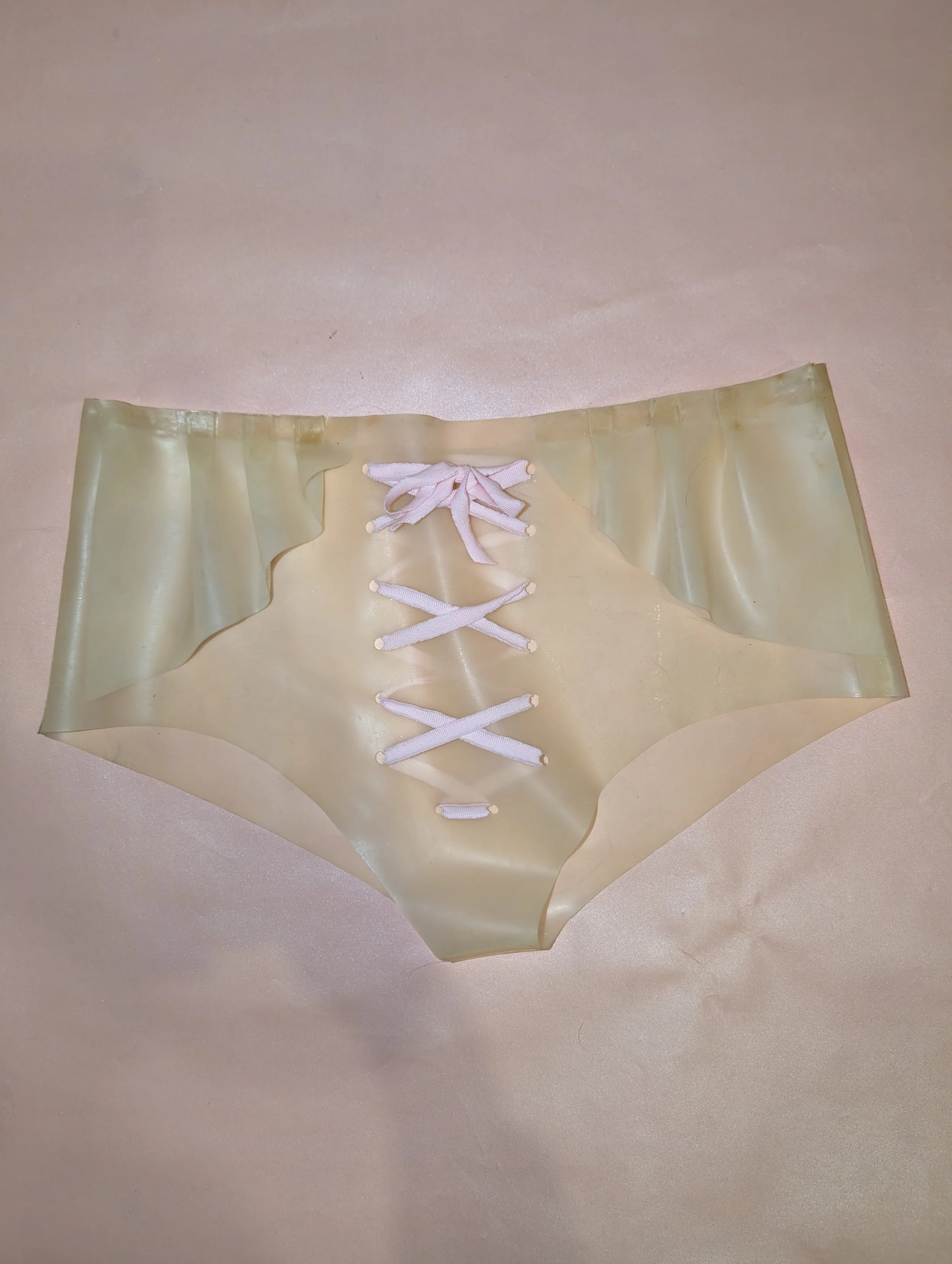 sour dice TRANSCLUSCENT LATEX SHORTS