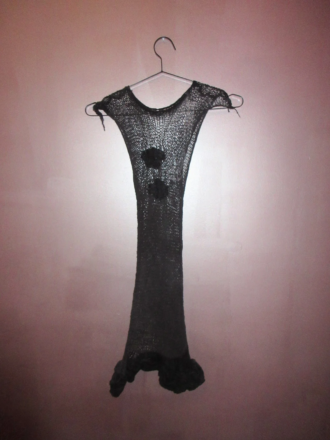 saint leeb Coal swirl tunic w. lace