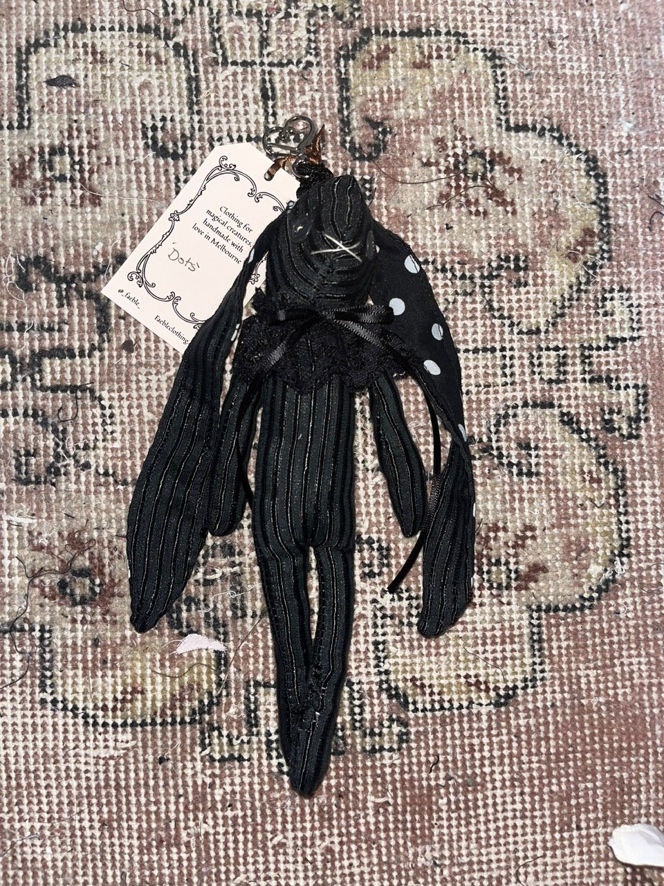 faeble Bunny Keychain - Dots