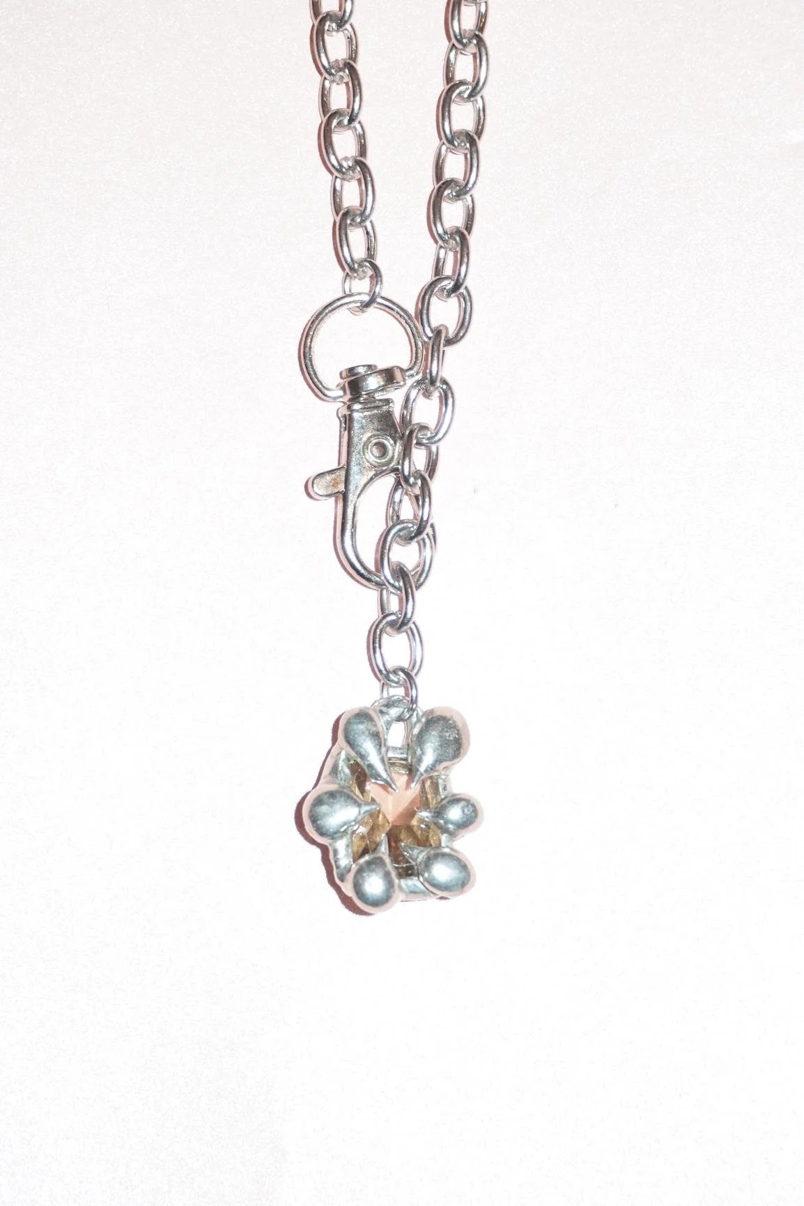 My Dearest World bubble gem chain necklace