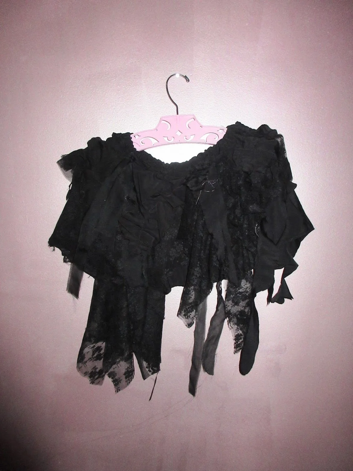cloudie jobi black utopian ruffle pixie skirt