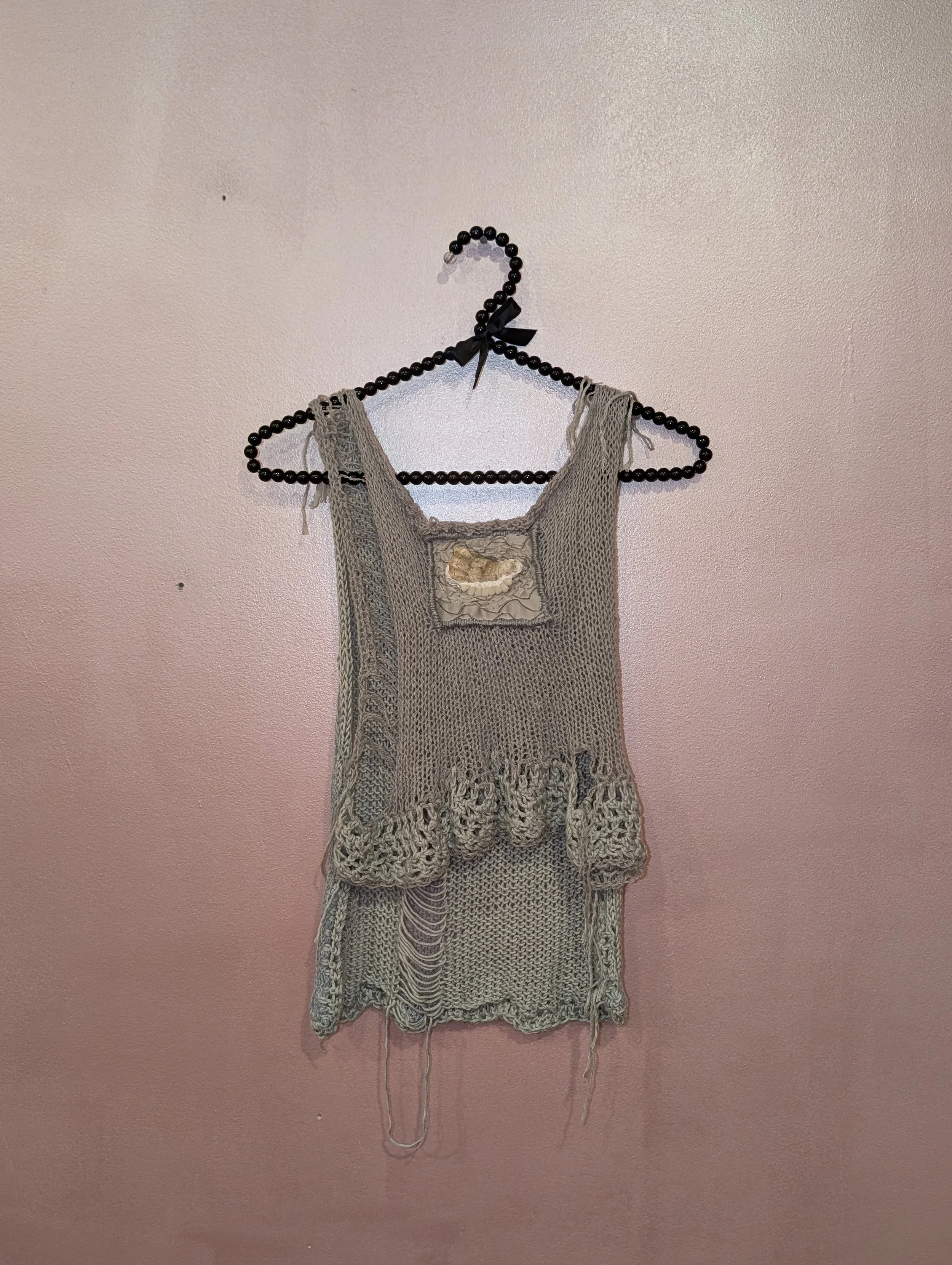 raeyoyoung Sea Relic Distressed Knit Top