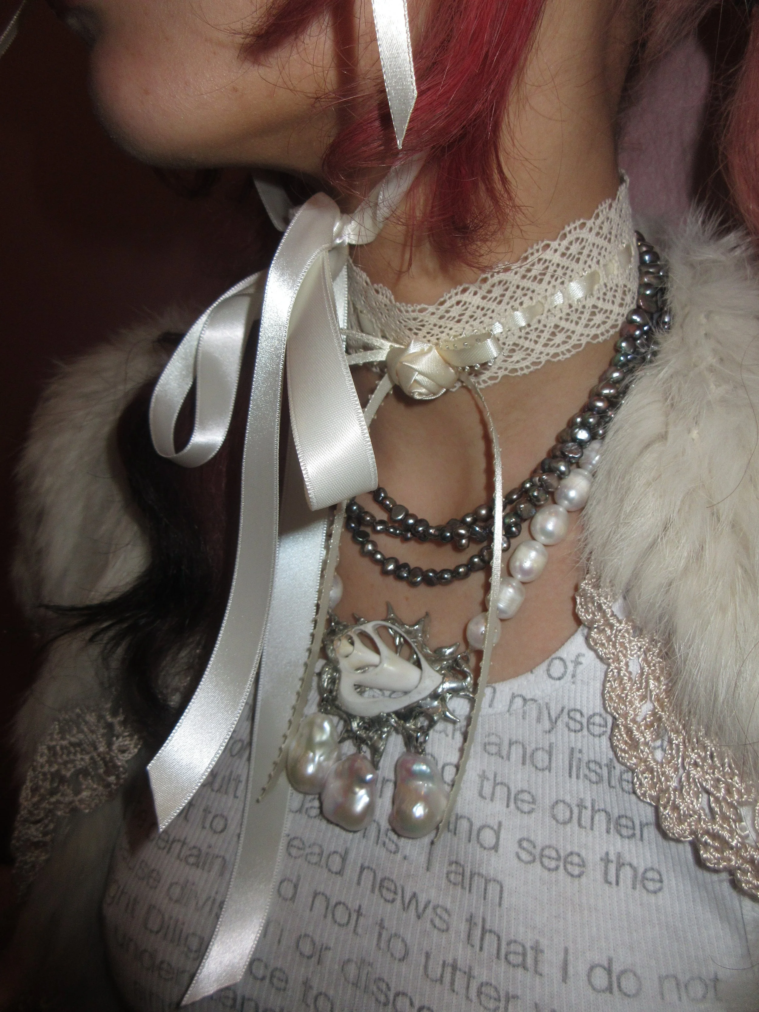 angel wing syndrome ladder lace choker