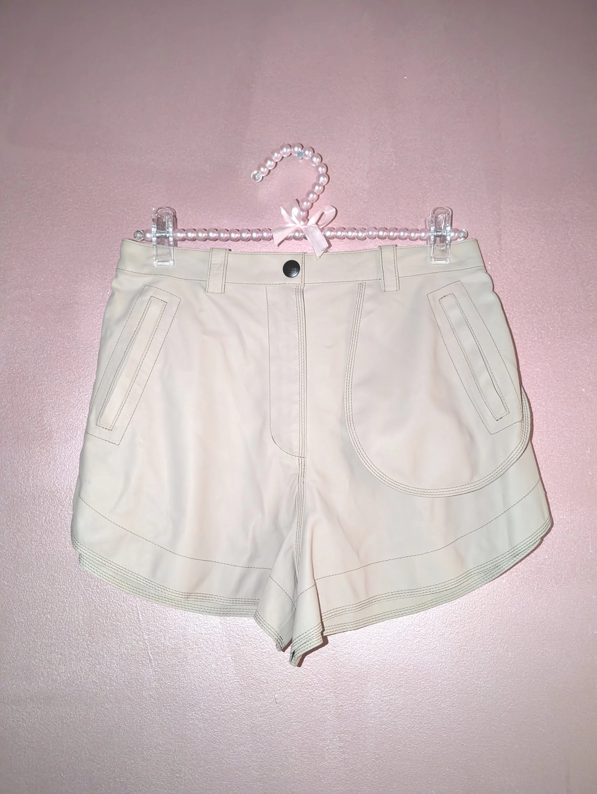killah queen Vivienne Westwood Tan Leather Shorts