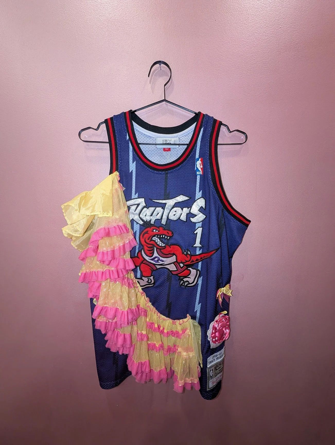 3r raptors patchwork jersey