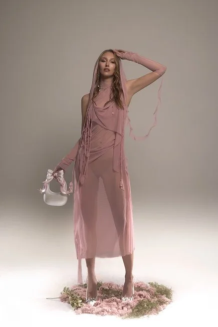 nausicaa pink floralsis dress