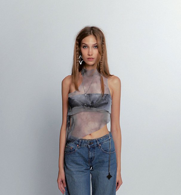 nausicaa ASH DYE NEPTUNE TOP