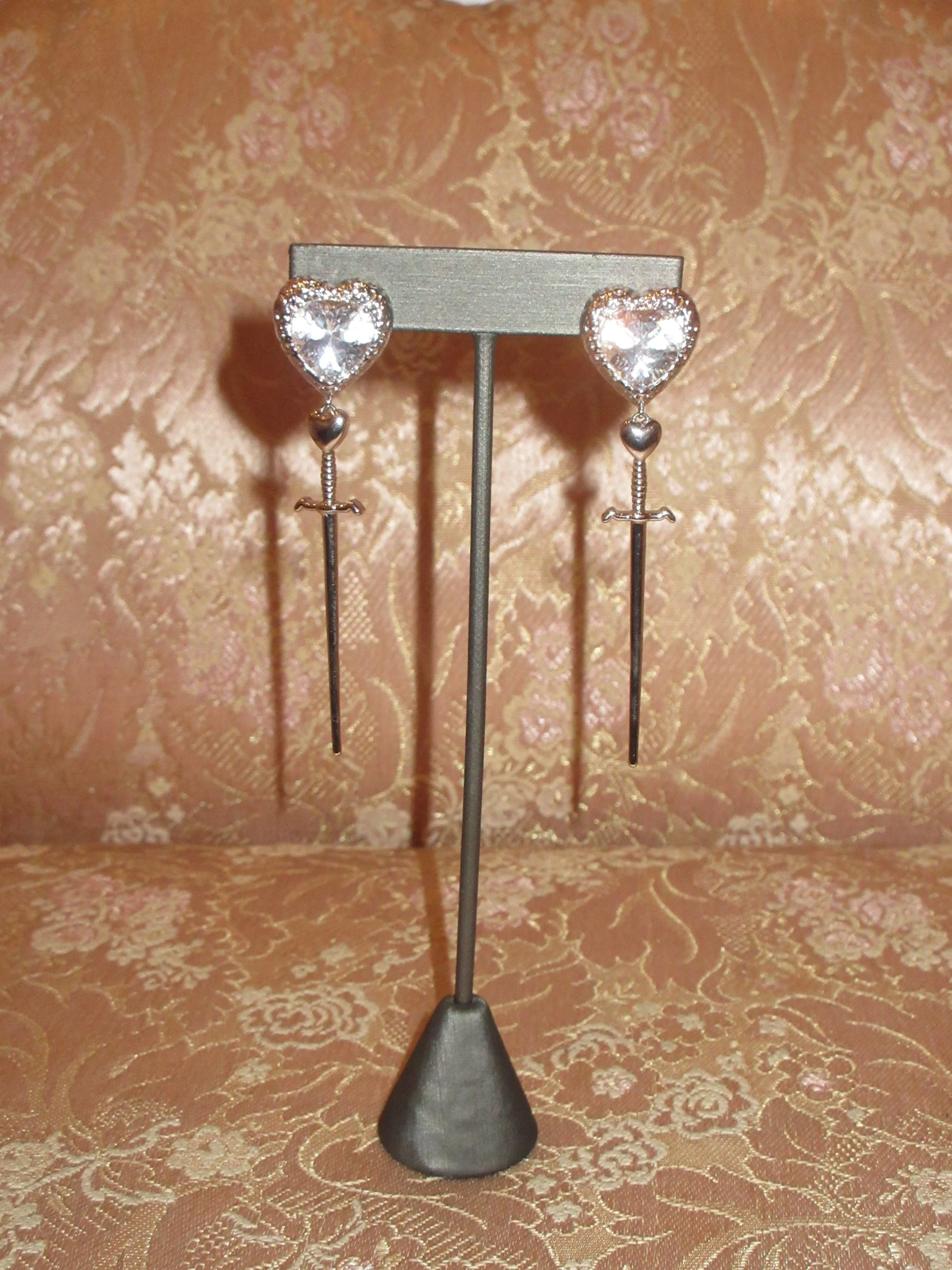 frou york JOAN D'ARC SWORD EARRINGS