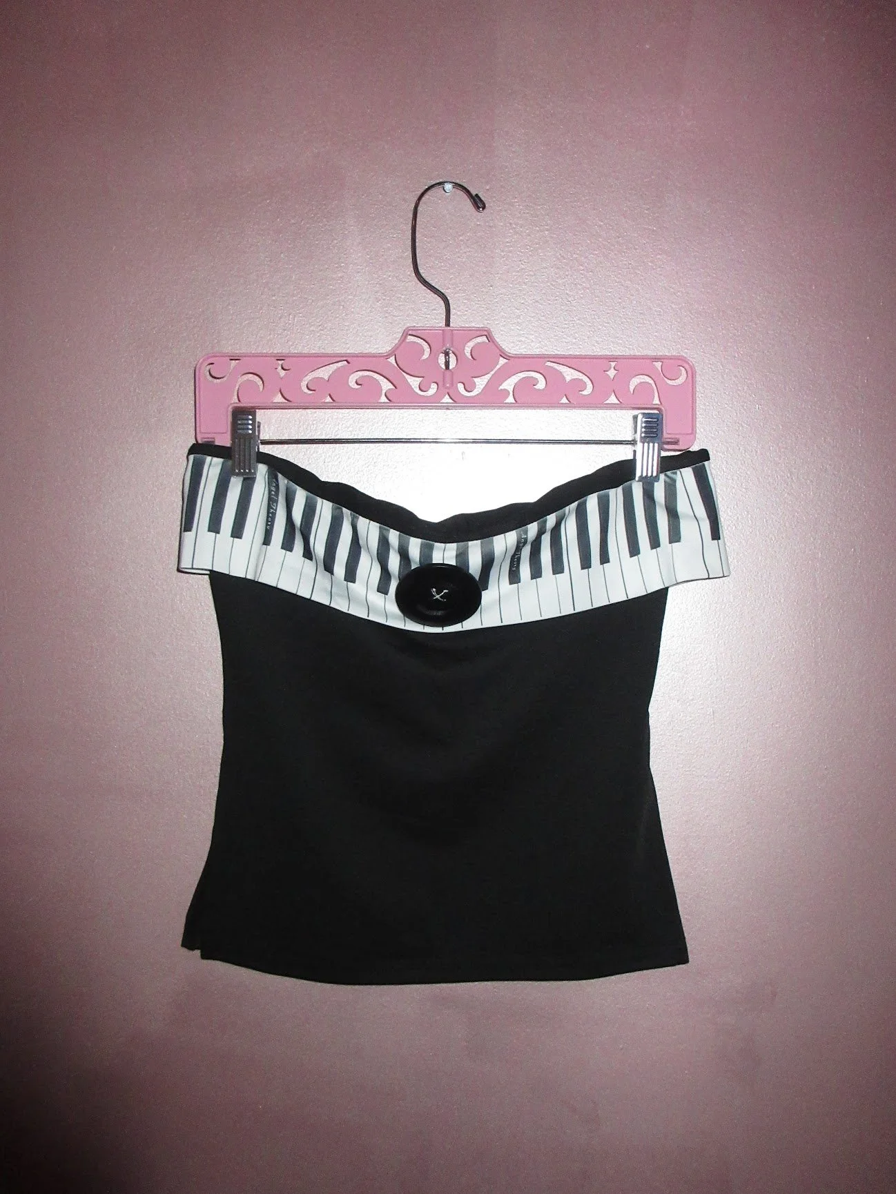 angel theory Piano + button tube top
