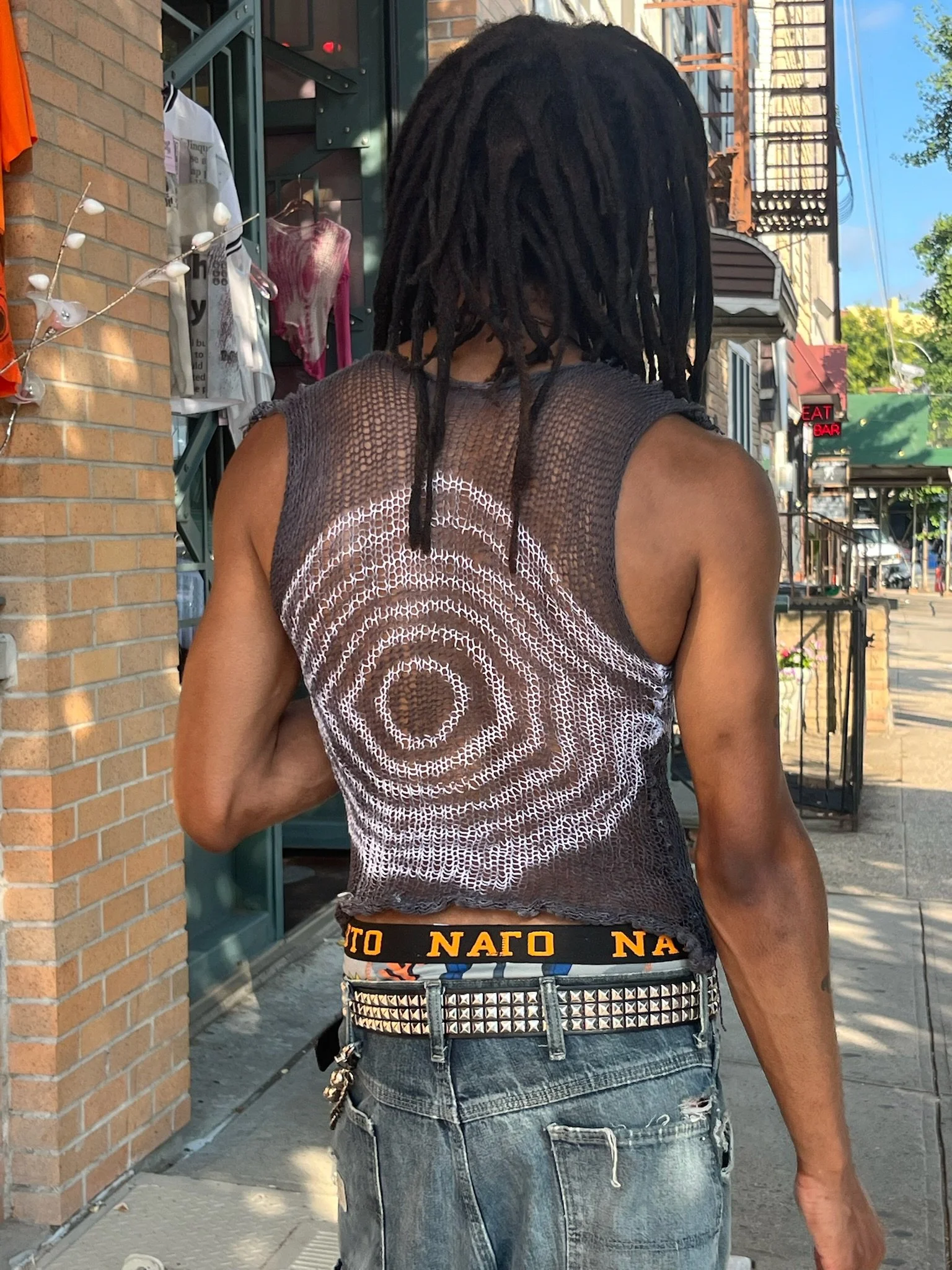 saint leeb Black Spiral Tank