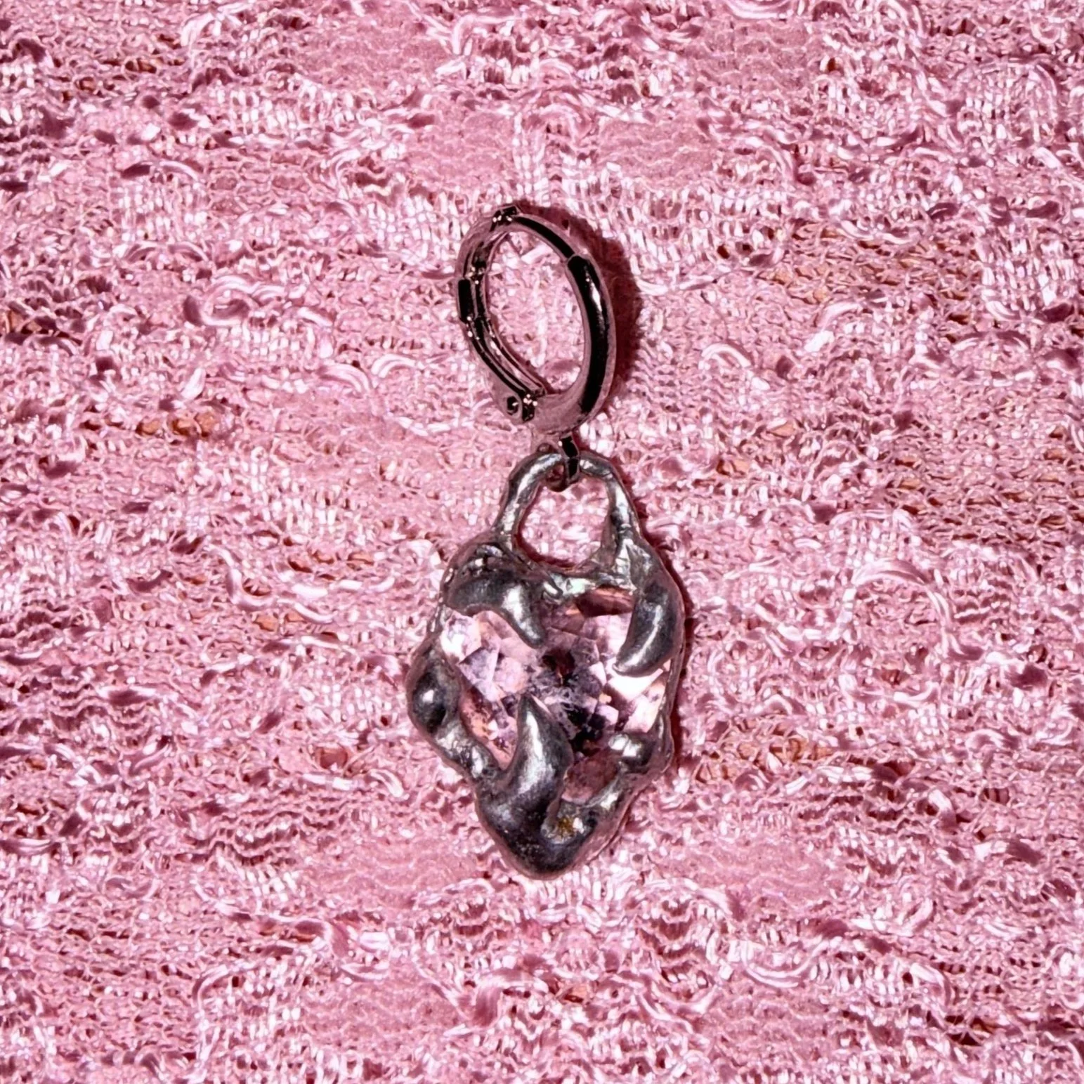 grimm's eden pink heart earring