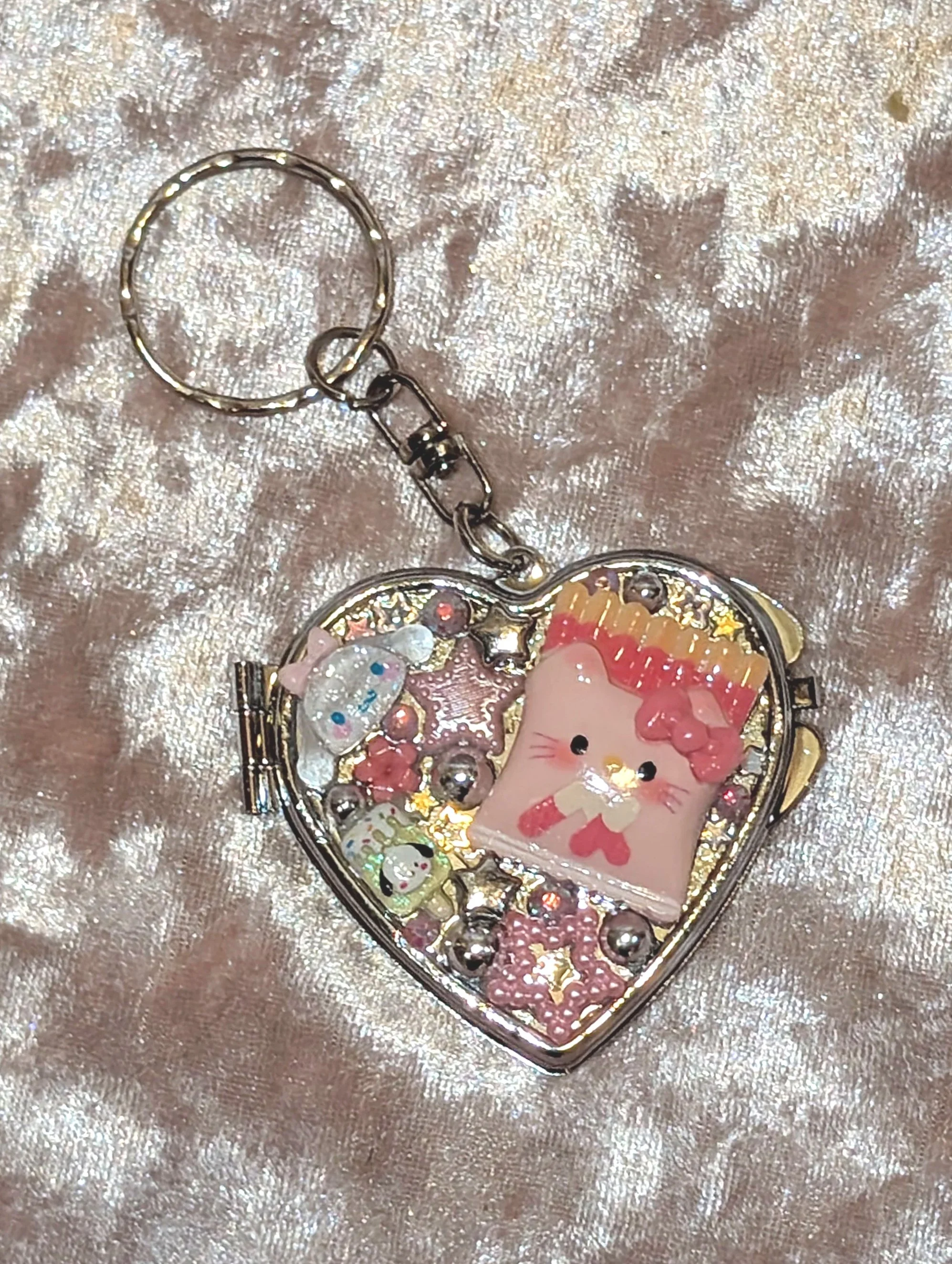 shehellakawaii pocky princess mirror keychain