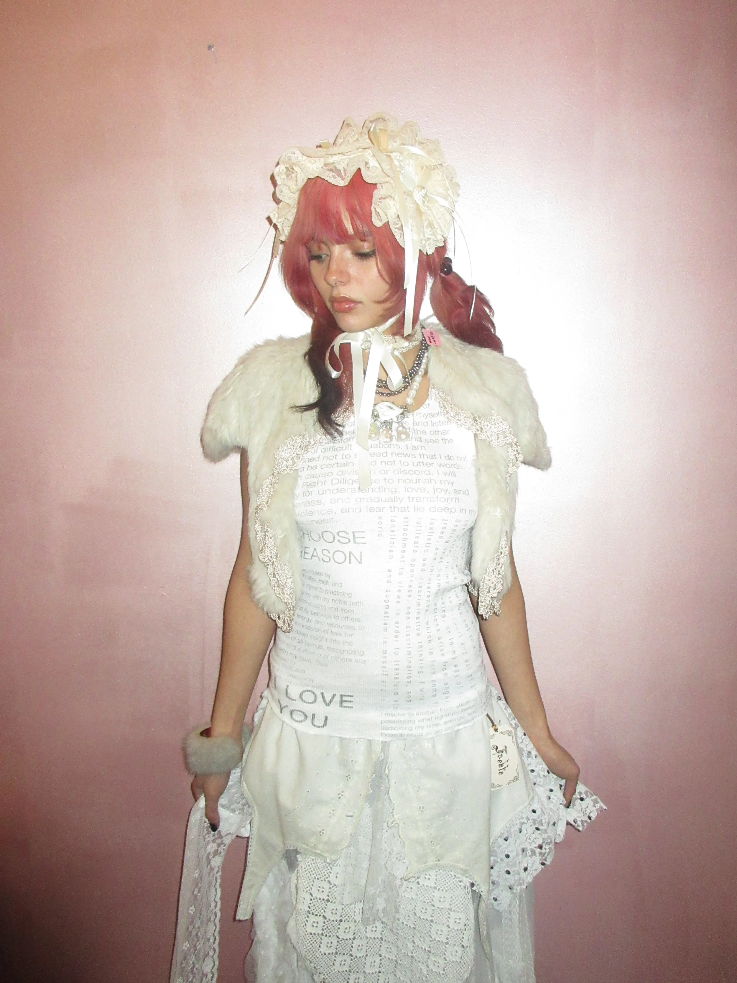 angel wing syndrome antique doll headdress