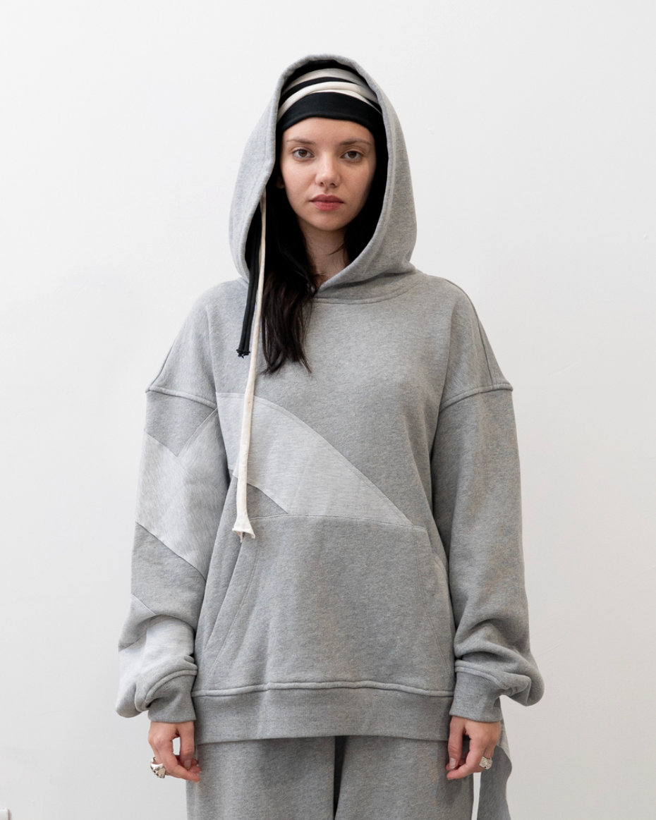 Trigg Grey Wrap Hoodie