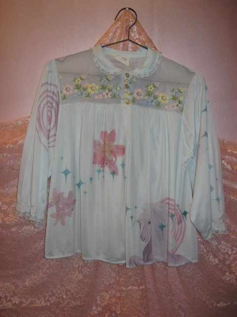 unicorn floral blue jacket