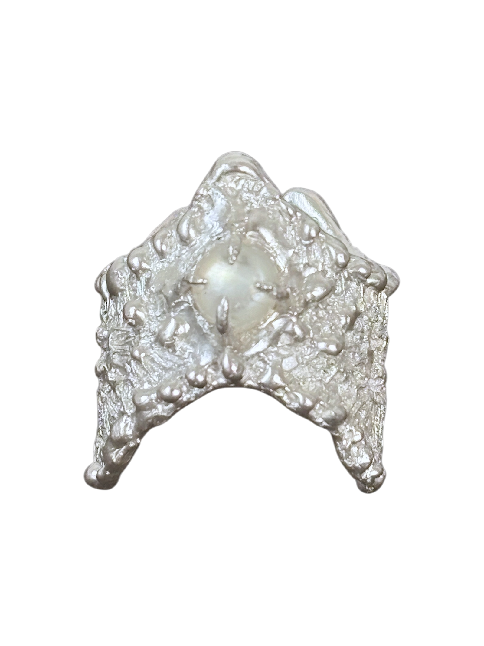 rabies dog veloura stone chevron ring
