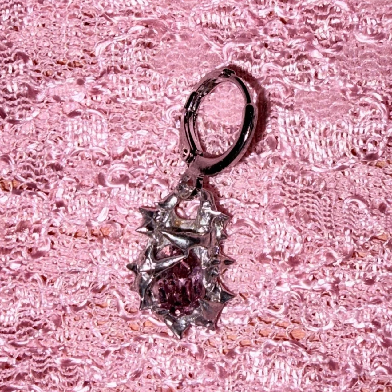 grimm's eden pink spike earring