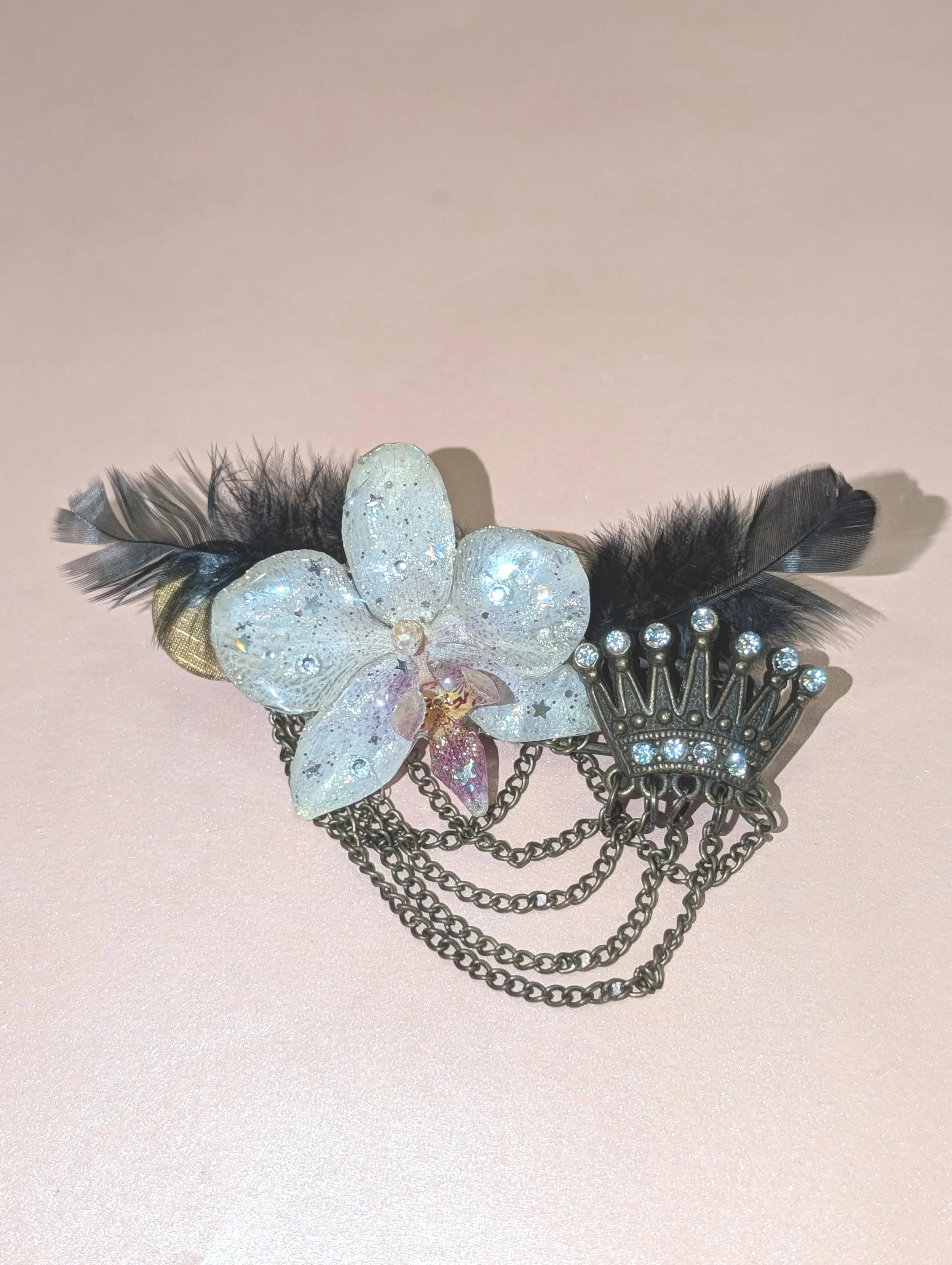 Dolly Dear Boutique Bronze Princess hair clip
