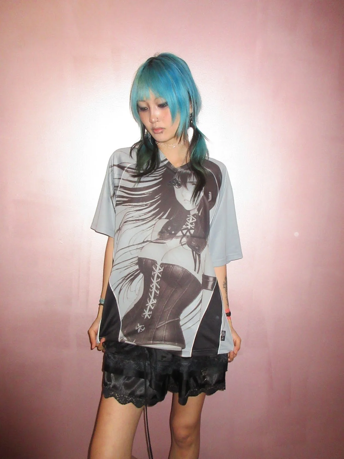 lateagainstudios leather corset no. 57 jersey